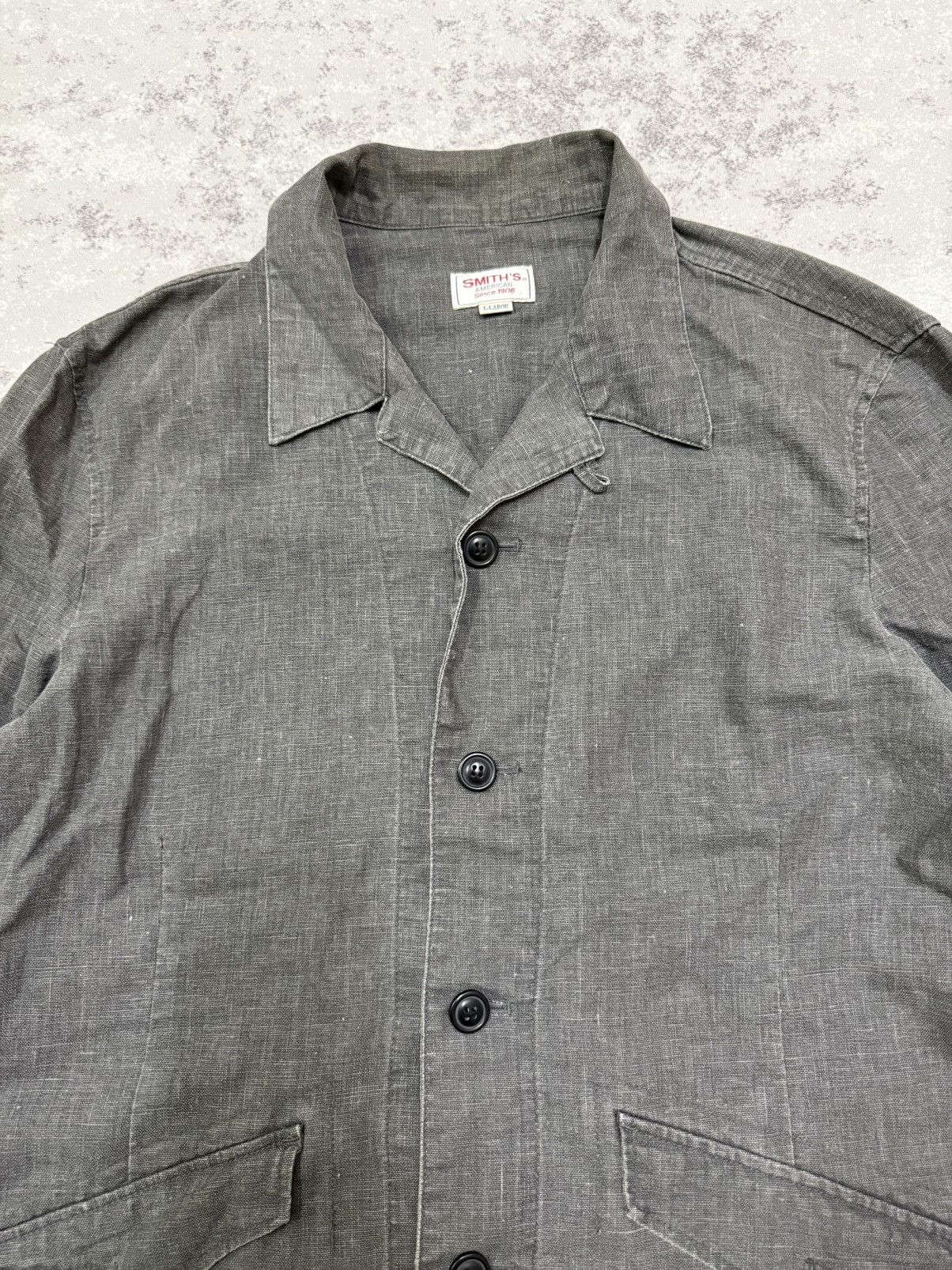 Smith's American Smith’s American Chambray Faded Black Washed Worker Jacket Size US M / EU 48-50 / 2 - 6 Thumbnail
