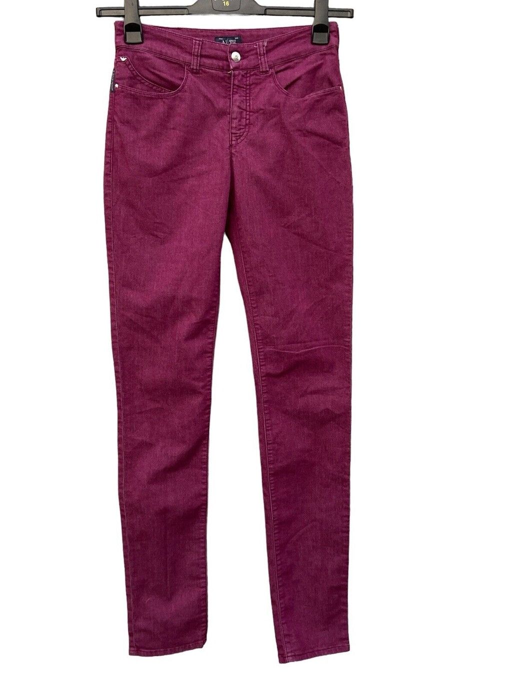 Armani AJ Armani Jeans Women Stretchy Denim EUR 27 USA 27 Purple Size 27" / US 4 / IT 40 - 1 Thumbnail