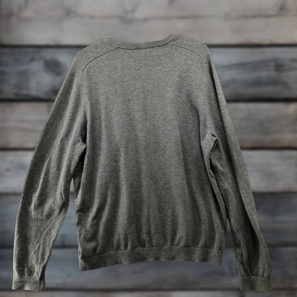 Gap Gap Mens XL Gray Crewneck Pullover Sweater Knit Cotton Cashmere Plain Regular Size Size US XL / EU 56 / 4 - 1 Thumbnail