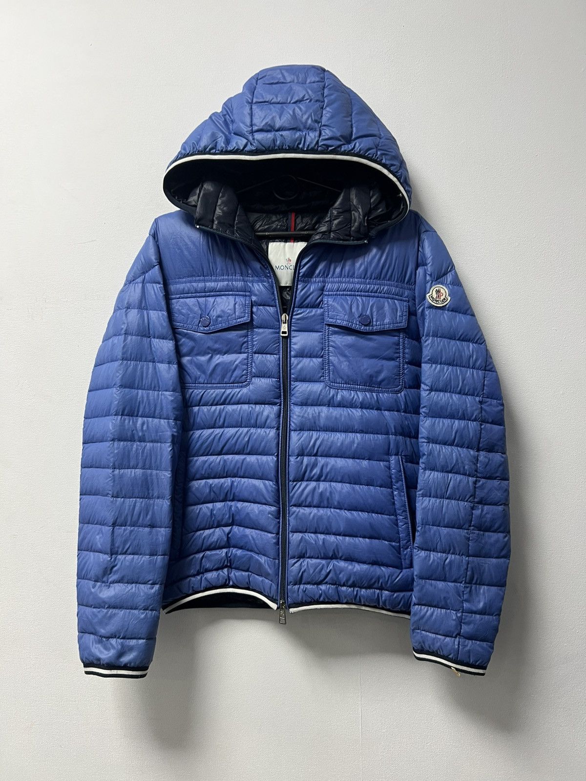 Moncler Moncler Puffer Jacket Blue Size US S / EU 44-46 / 1 - 1 Thumbnail