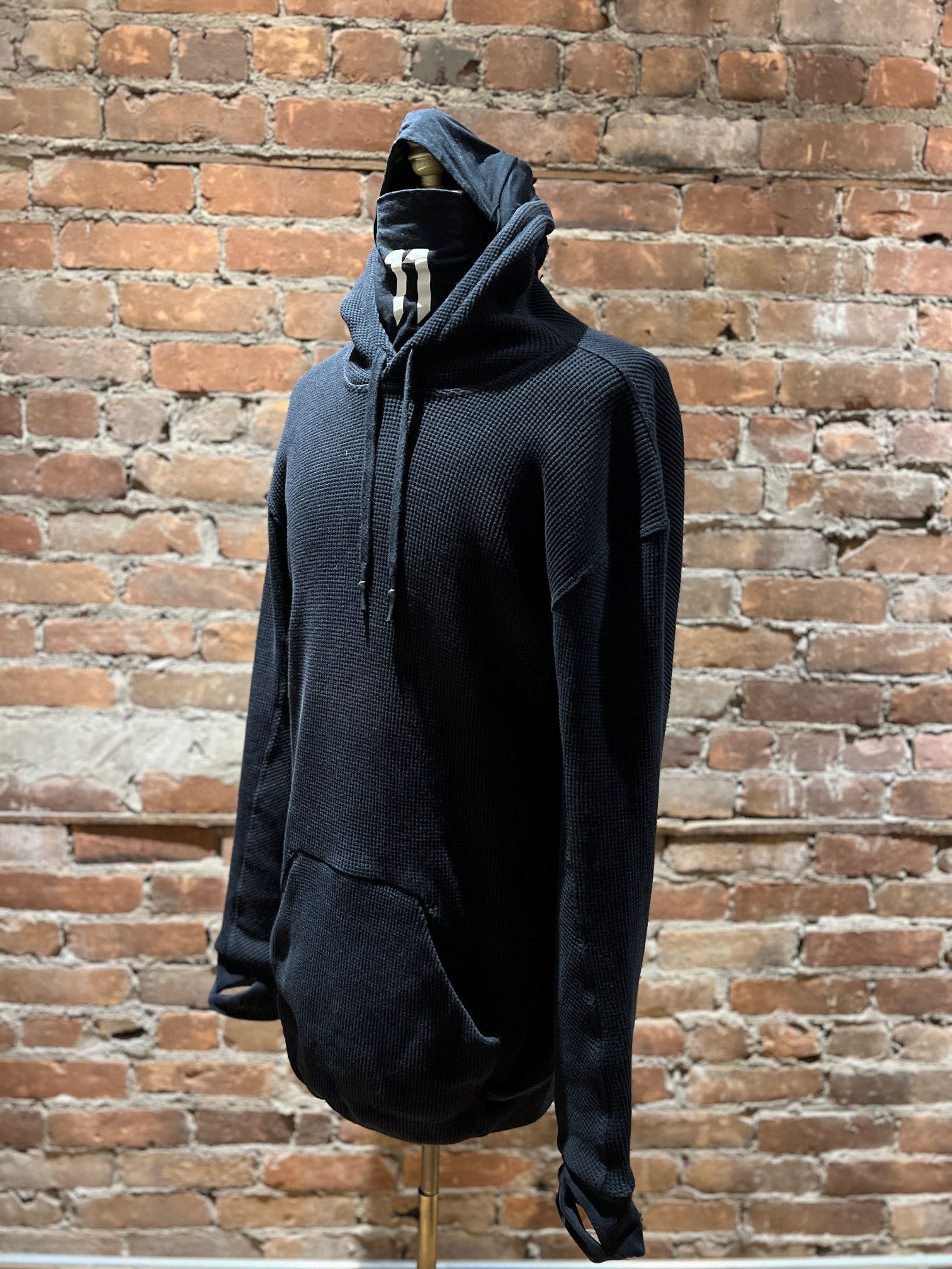 11 By Boris Bidjan Saberi 11 by Boris Bidjan Saberi “SP9” Waffle Knit Hooded Pullover Size US M / EU 48-50 / 2 - 3 Thumbnail