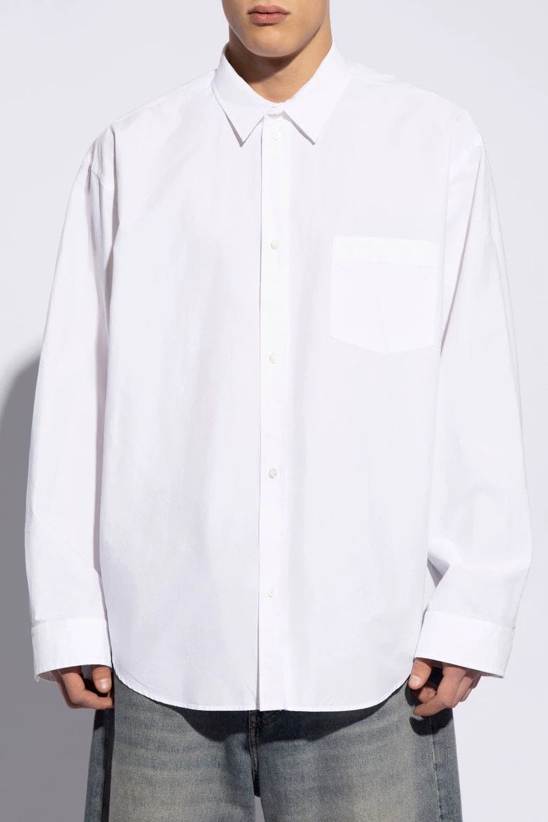 Balenciaga Balenciaga size 39 White Tag-Logo Shirt Size US M / EU 48-50 / 2 - 8 Thumbnail