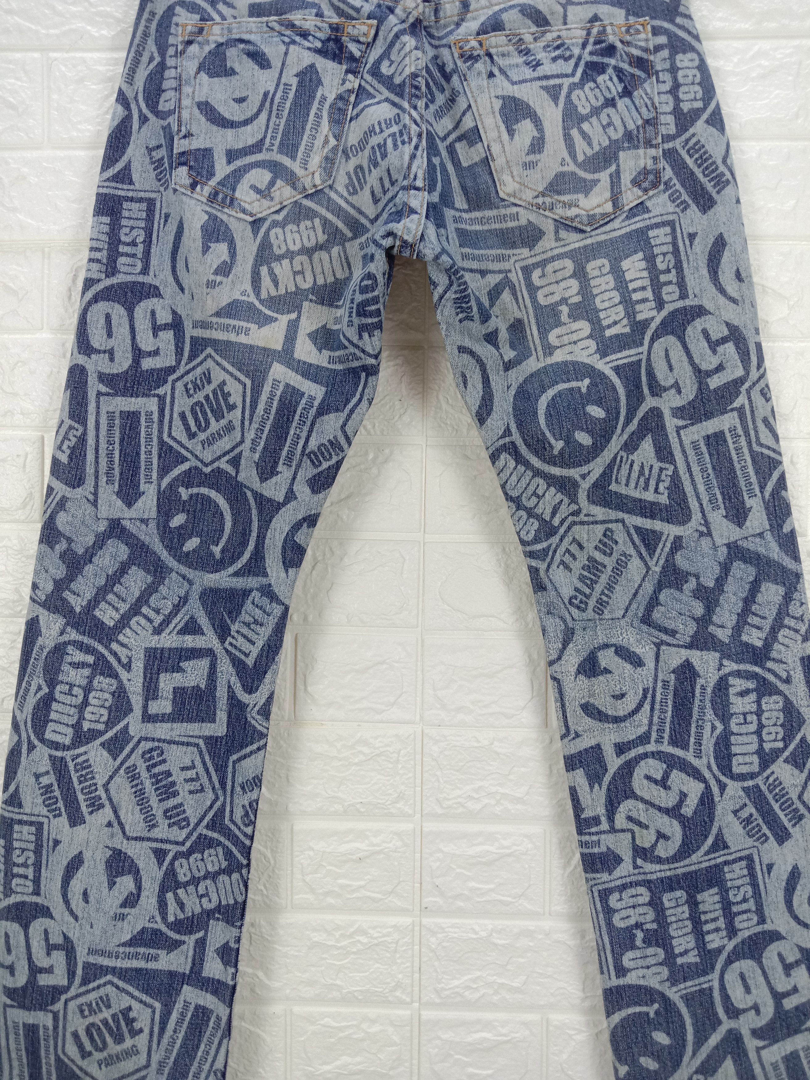Hysteric Glamour Japanese Flare Co&Lu Full Print Hysteric Glamour Style Jeans Size US 29 - 7 Thumbnail