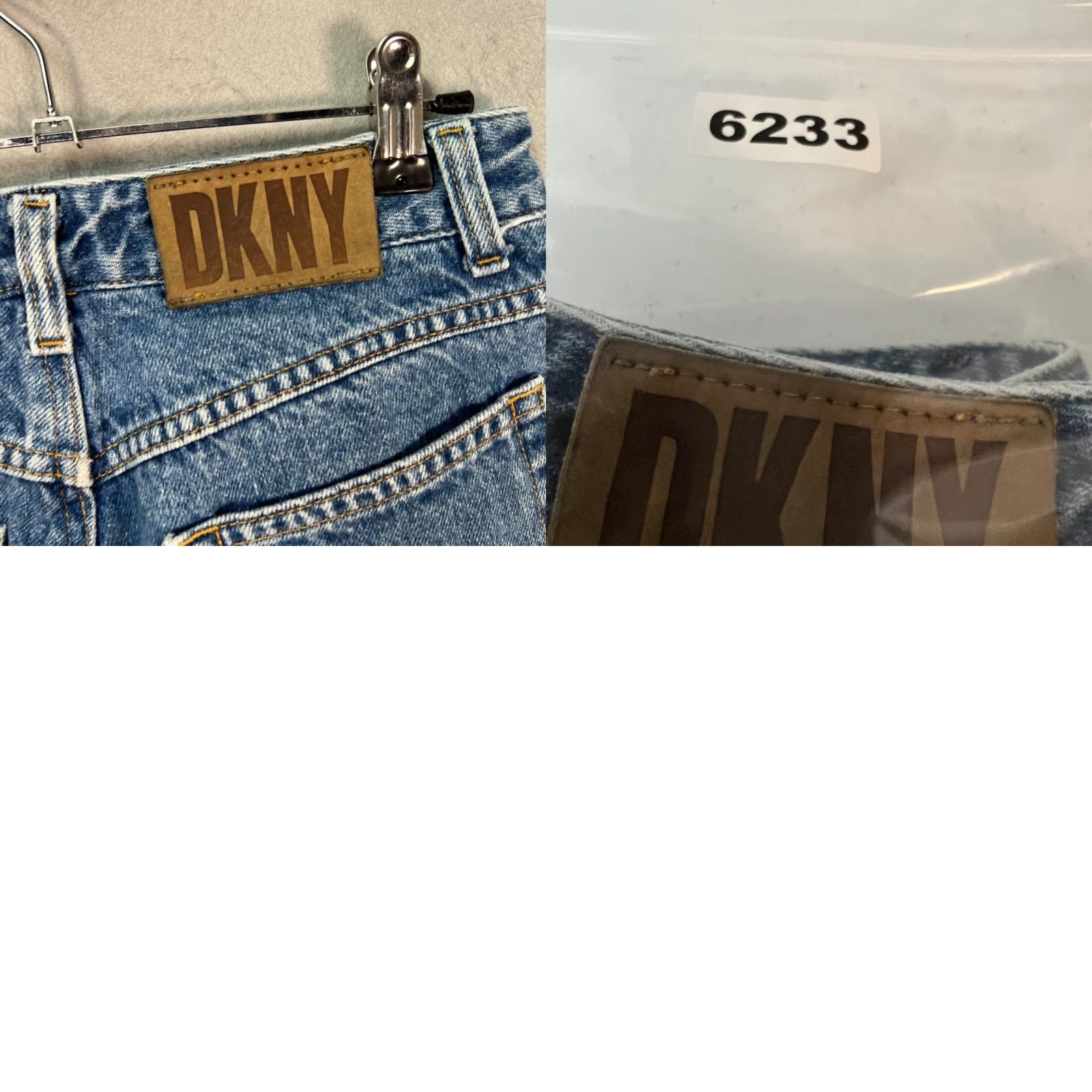 DKNY VINTAGE DKNY Womens Jeans Denim Blue 5-Pocket Tapered Mid Rise 26in Waist 25in Inseam Size 2 Light Distressed Size 26" / US 2 / IT 38 - 9 Thumbnail