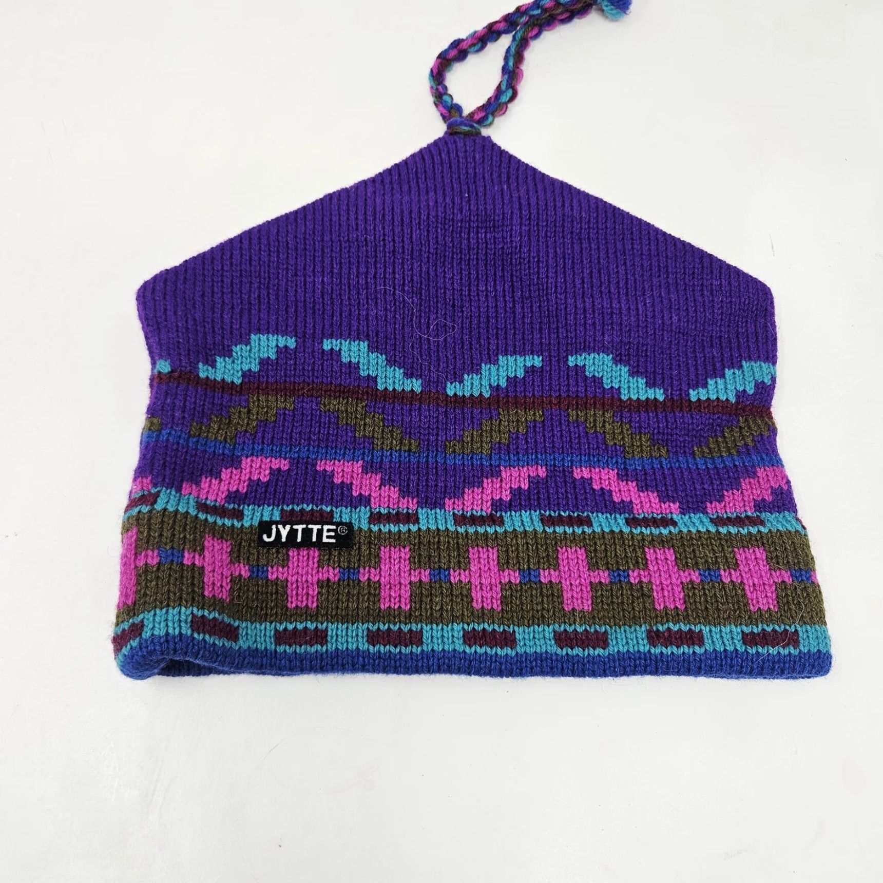 Vintage VINTAGE JYTTE Beanie Hat Mens One Size Purple Knit U.S. Pro Ski Tour 90s Size ONE SIZE - 3 Thumbnail