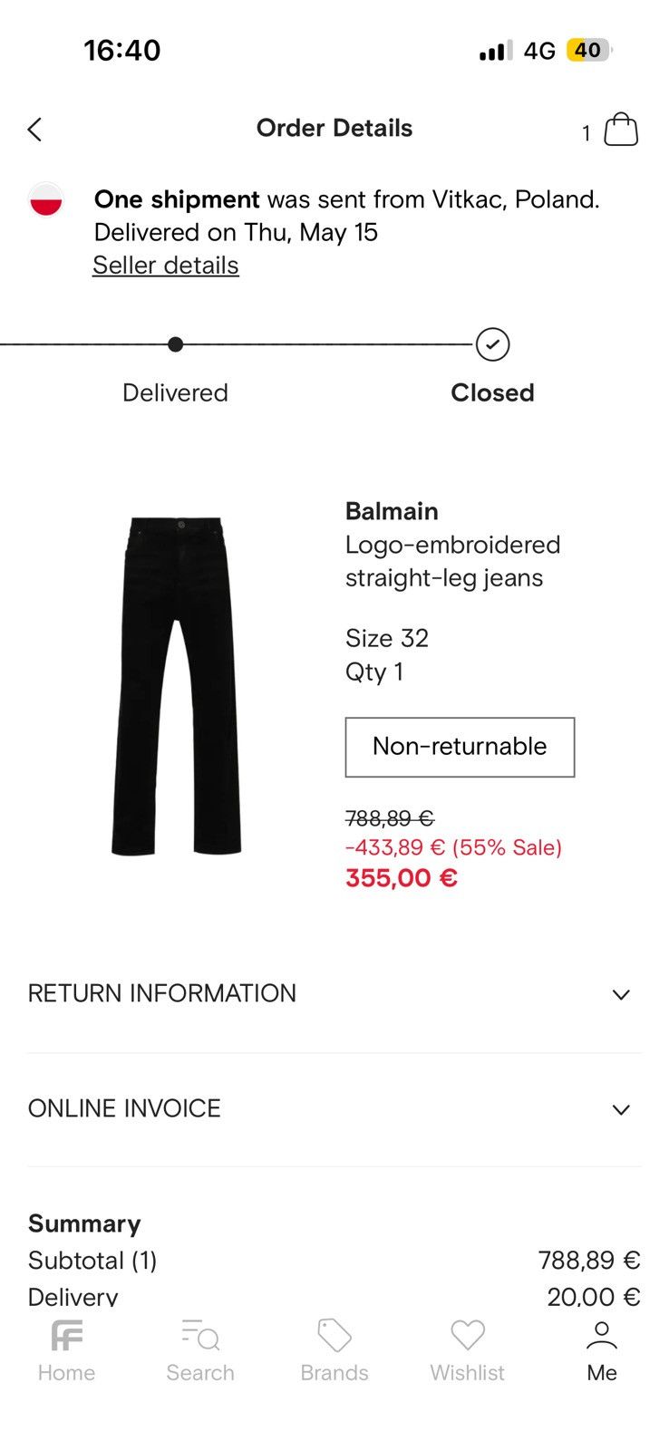 Balmain Balmain Logo-embroidered straight-leg jeans Size US 32 / EU 48 - 8 Thumbnail