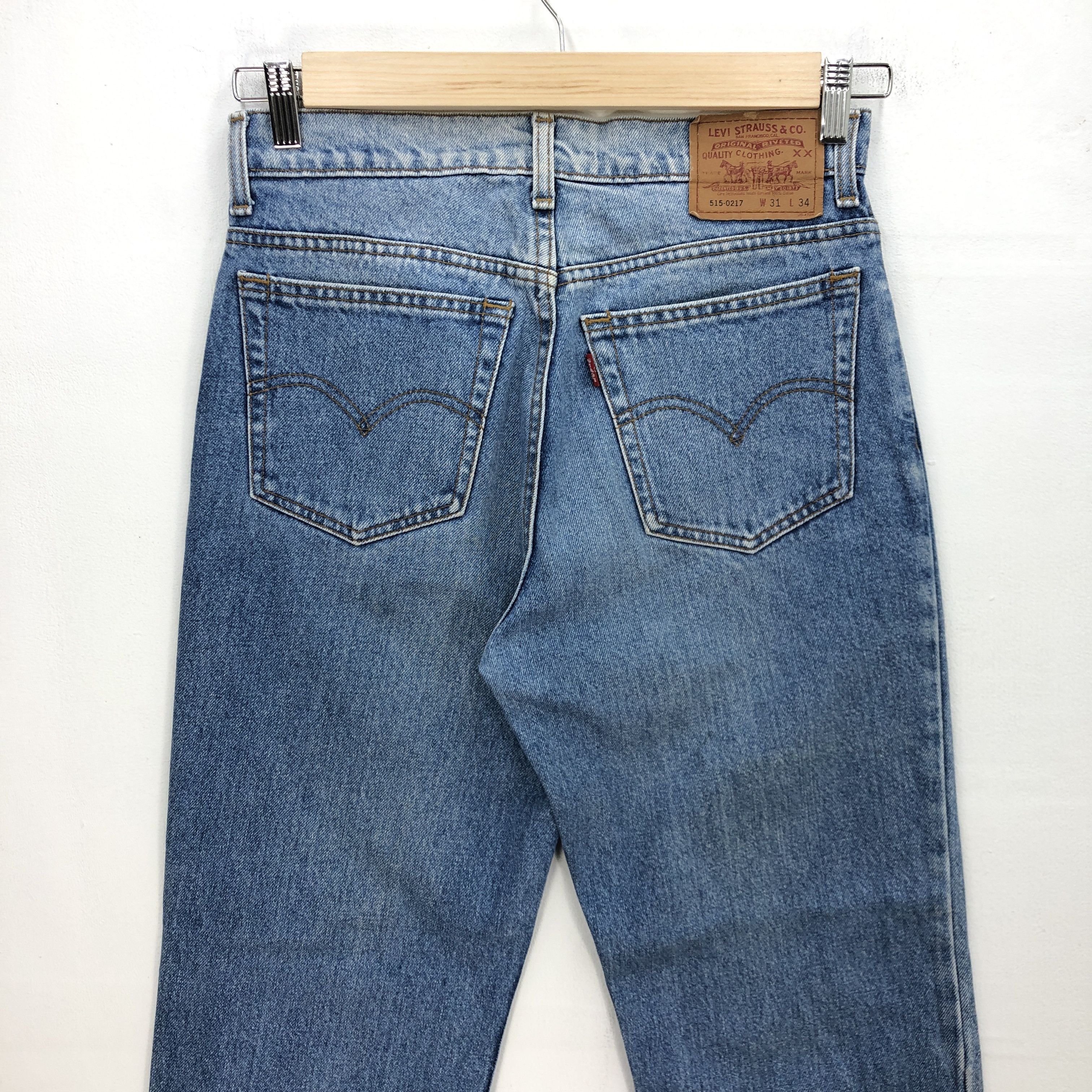 Levi's Vintage 90s Levis Light Wash Jeans Levis 515 Faded Denim Size US 30 / EU 46 - 4 Thumbnail