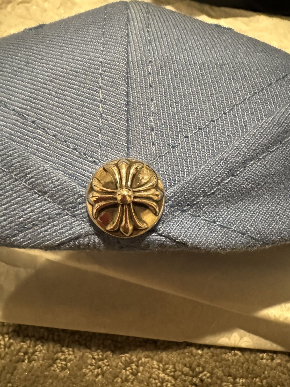 Chrome Hearts CHROME HEARTS BABY BLUE FITTED HAT 7 3/8 Size ONE SIZE - 5 Thumbnail