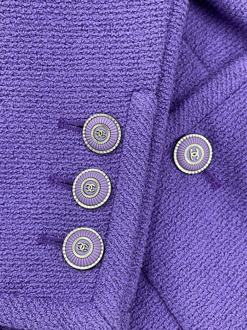Chanel Chanel 20c Station Series Purple Four-pocket Jacket Size XS / US 0-2 / IT 36-38 - 3 Thumbnail