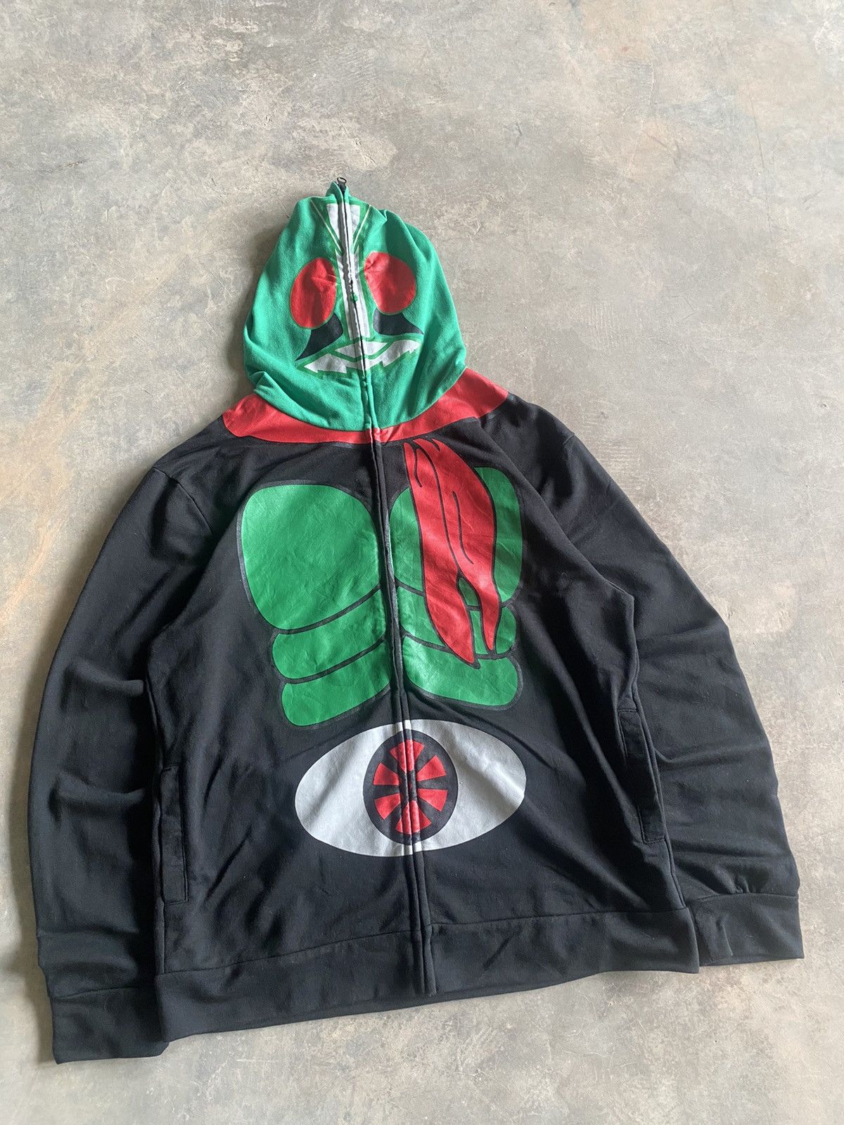Anime × Japanese Brand BANDAI MASKED RIDER FULL ZIP COSPLAY 90s ANIME Size US M / EU 48-50 / 2 - 2 Thumbnail