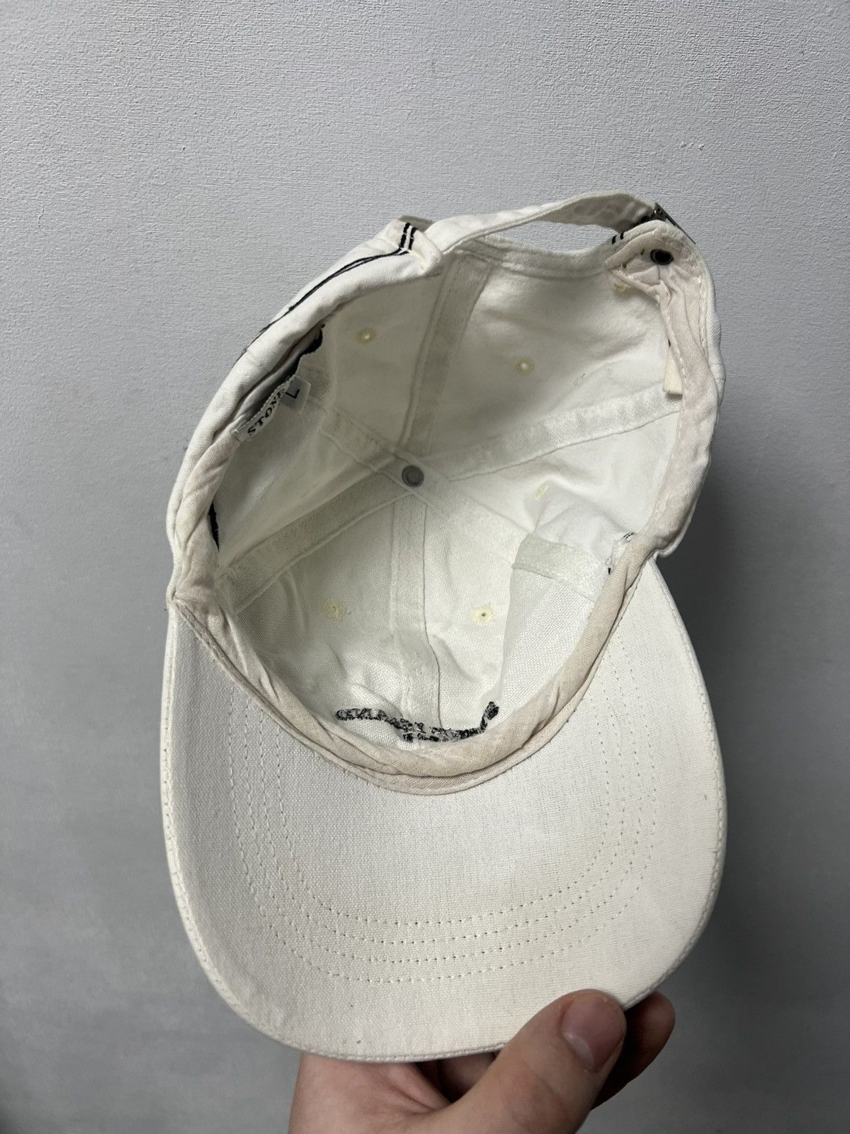 Massimo Osti Vintage Stone Island Cap Logo White Size ONE SIZE - 8 Thumbnail