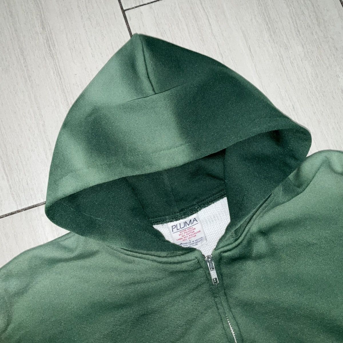 Vintage Vintage Green Sunfaded Thermal Lined Zip Up Hoodie Size US L / EU 52-54 / 3 - 2 Thumbnail