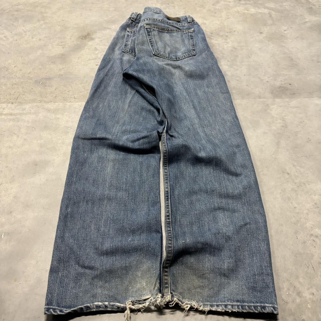 Gap × Vintage Crazy Vintage 90s Grunge Dark Wash Gap Bootcut Denim Jeans! Size US 32 / EU 48 - 4 Thumbnail