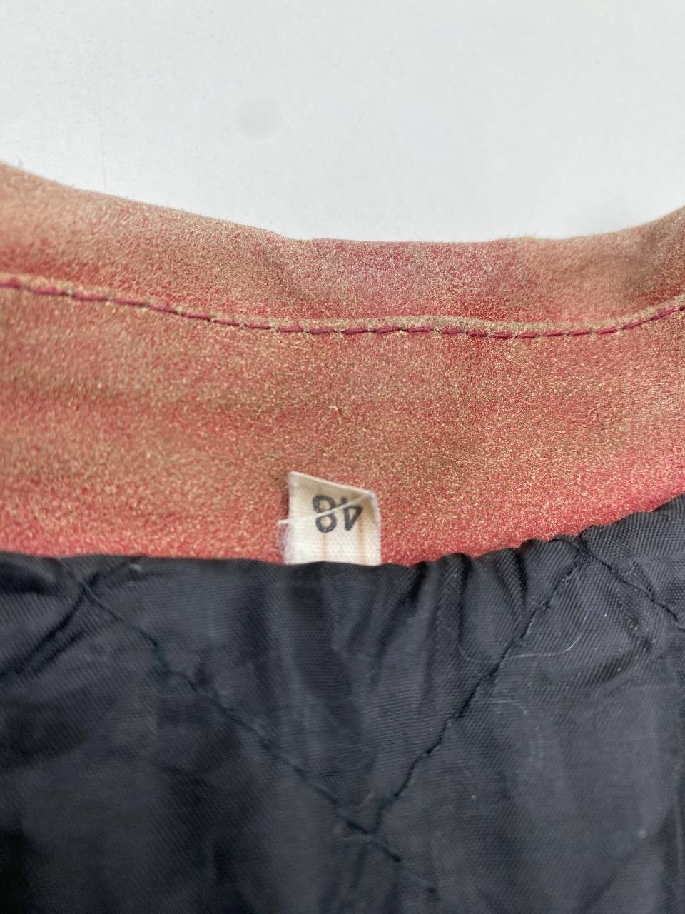 Vera Pelle Vintage Brick Red Suede Jacket 48 (M/L) Italy 90s Size US M / EU 48-50 / 2 - 4 Thumbnail