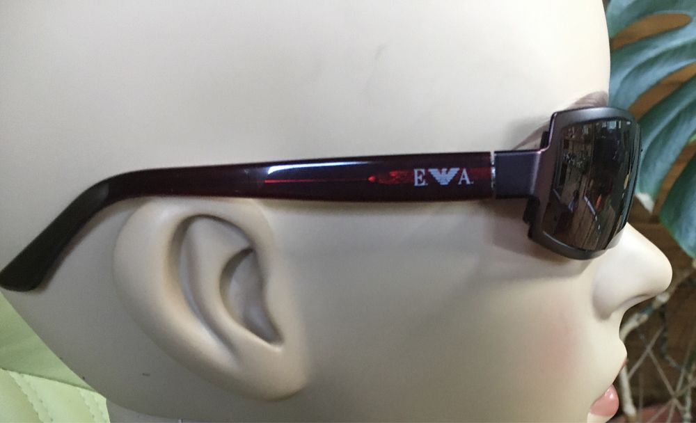 Emporio Armani Armani Vintage Sunglasses Black/Burgundy Size ONE SIZE - 5 Thumbnail