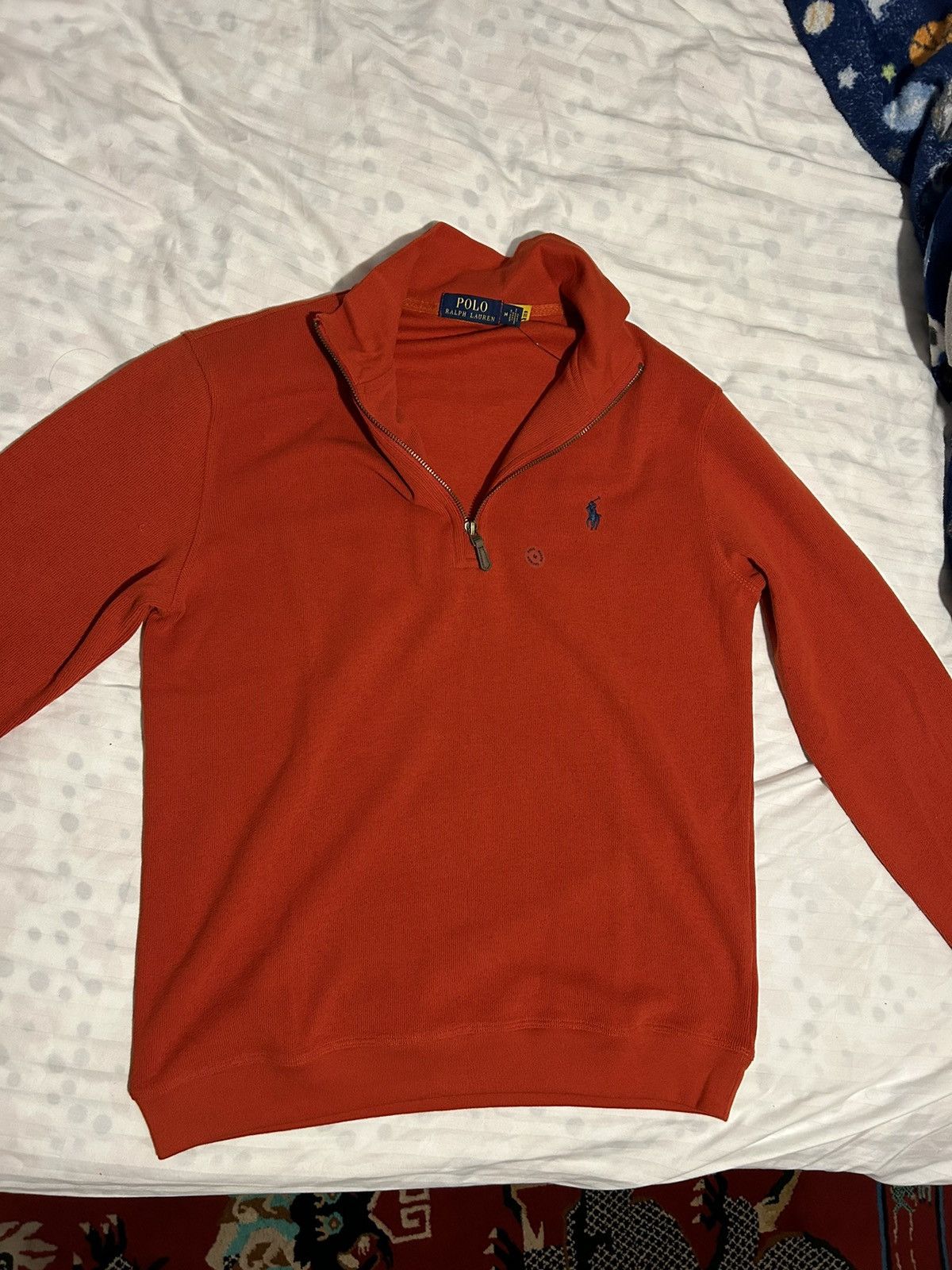 Polo Ralph Lauren 🧨 Men’s Polo Ralph Lauren red 1/4 zip sweater Size US M / EU 48-50 / 2 - 2 Thumbnail