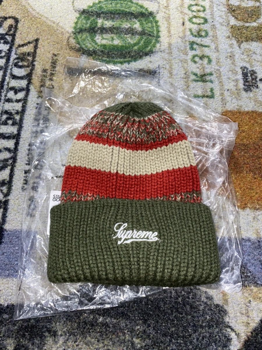 Supreme Stripe Speckle Beanie Black - FW19 - US