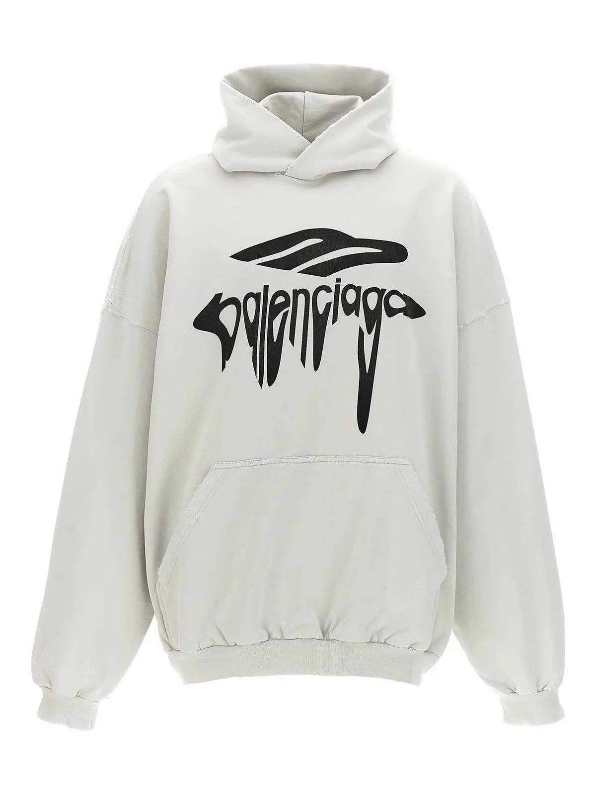 Balenciaga o1w1db11225 3B Liquified Hoodie Large Fit in White Size US XS / EU 42 / 0 - 1 Thumbnail