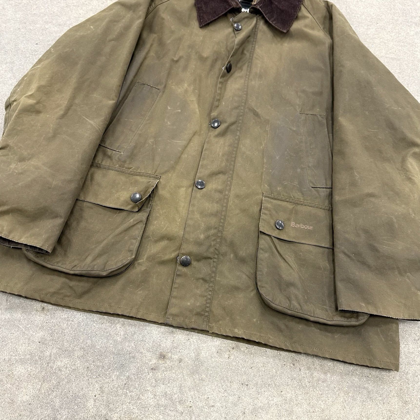 Barbour Barbour Waxed Jacket Green Bedale Solid L Outdoor Pockets Mens Regular Long Sleeve Size US L / EU 52-54 / 3 - 7 Thumbnail