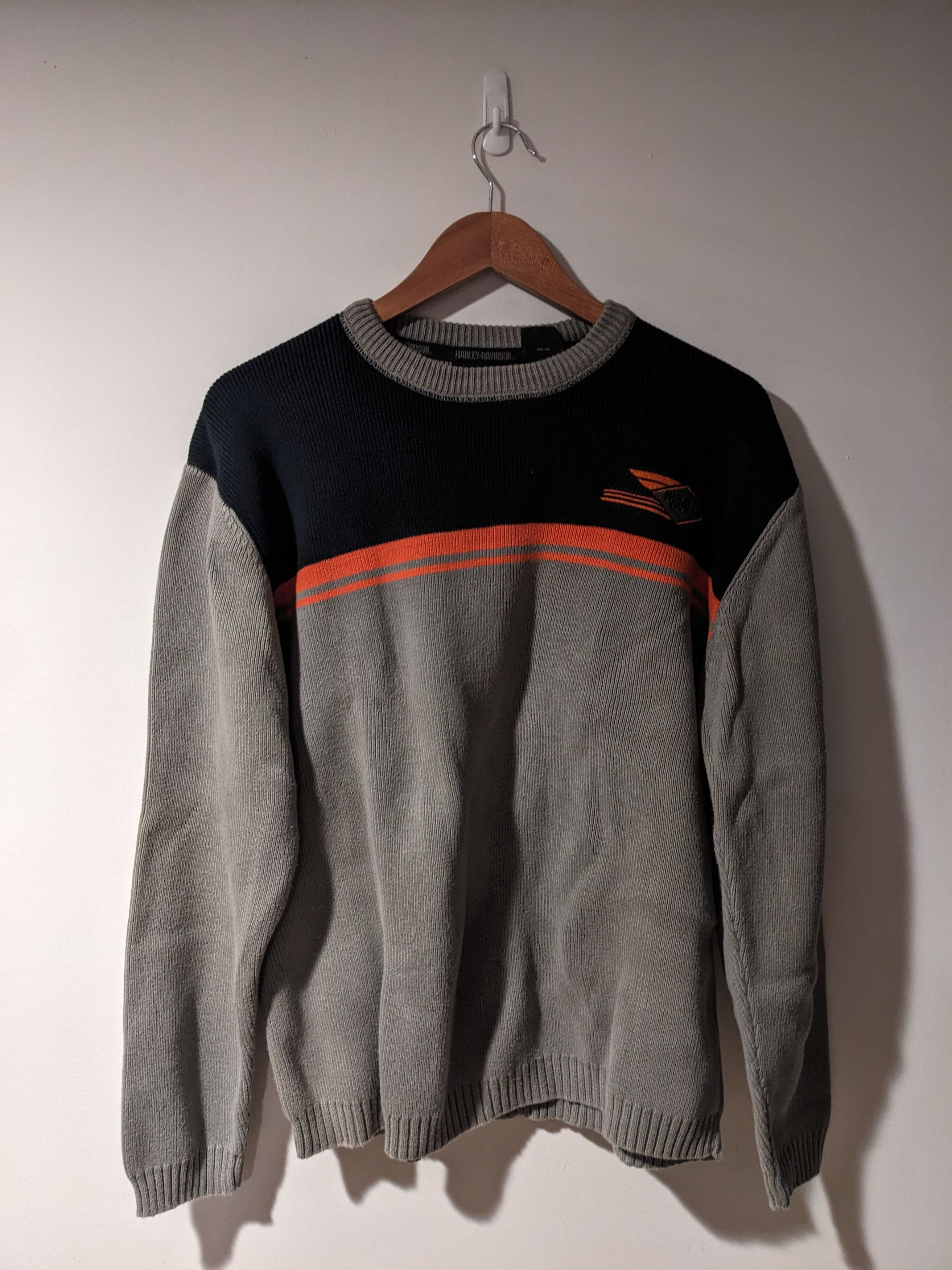 Harley Davidson × Vintage Vintage Y2K Harley Davidson Large Knitted Sweater Size US L / EU 52-54 / 3 - 1 Thumbnail