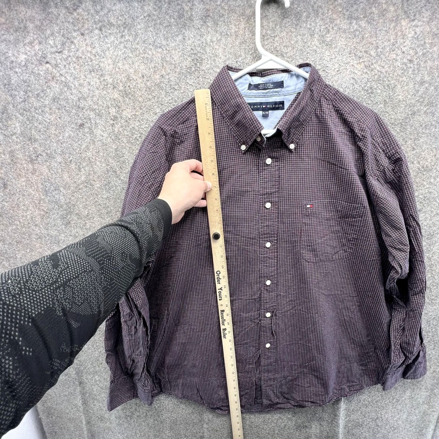 Tommy Hilfiger Tommy Hilfiger Shirt Mens XL Red Check Long Sleeve Button Front Casual Woven Size US XL / EU 56 / 4 - 4 Thumbnail