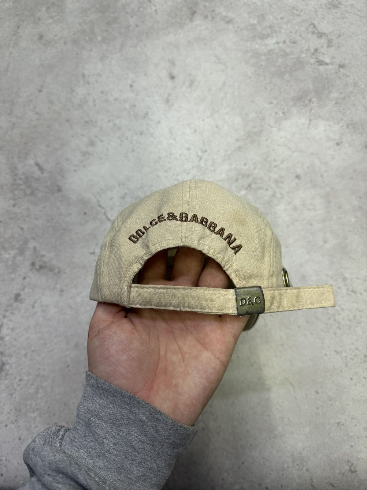 Dolce & Gabbana Vintage Dolce & Gabbana 5 Panel Suede Logo Cap Size ONE SIZE - 3 Thumbnail