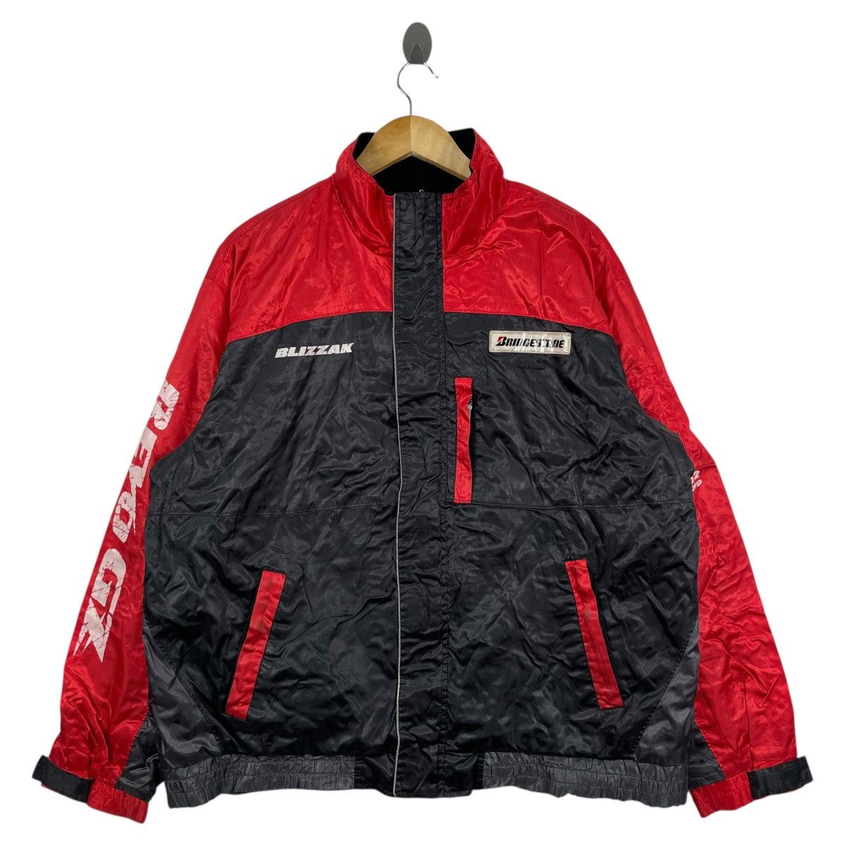 Japanese Brand Vintage Blizzak Revo GT Bridgestone Zipper Jacket Size US XL / EU 56 / 4 - 2 Thumbnail