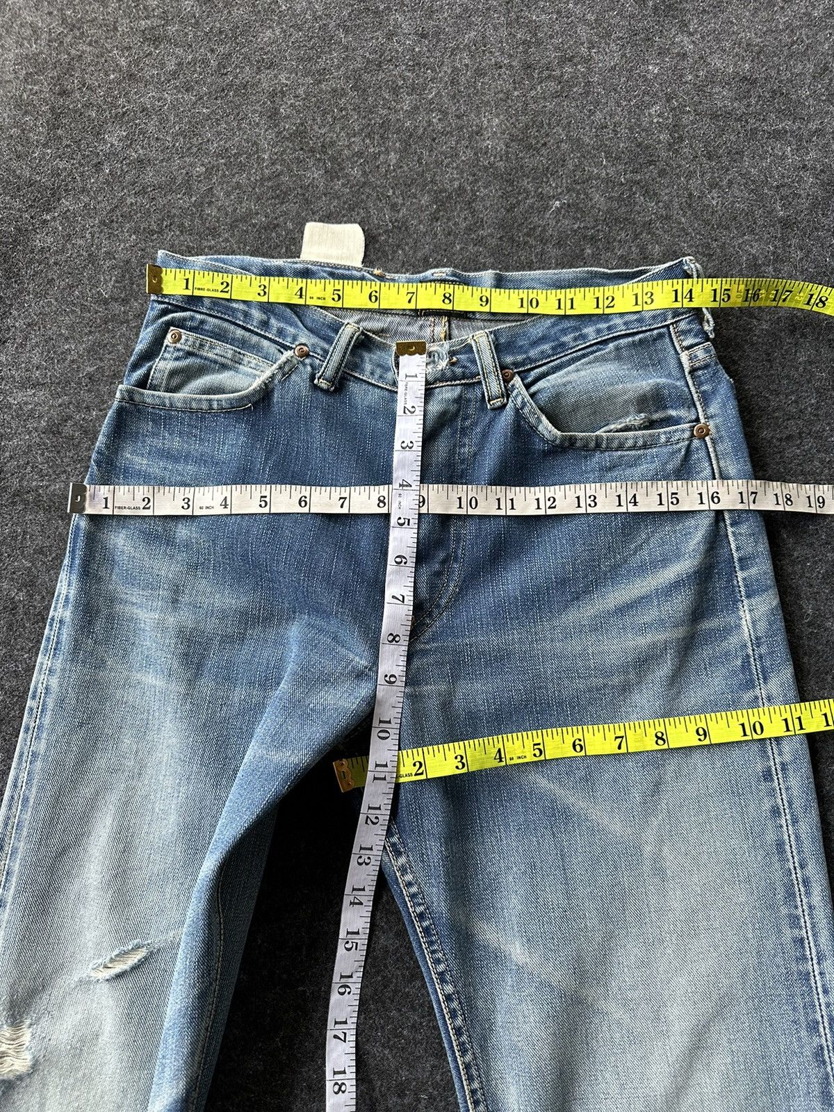 Lee Vintage Rare 50s Lee 101 Half Selvedge Denim 29x34 D444 Size US 29 - 9 Thumbnail