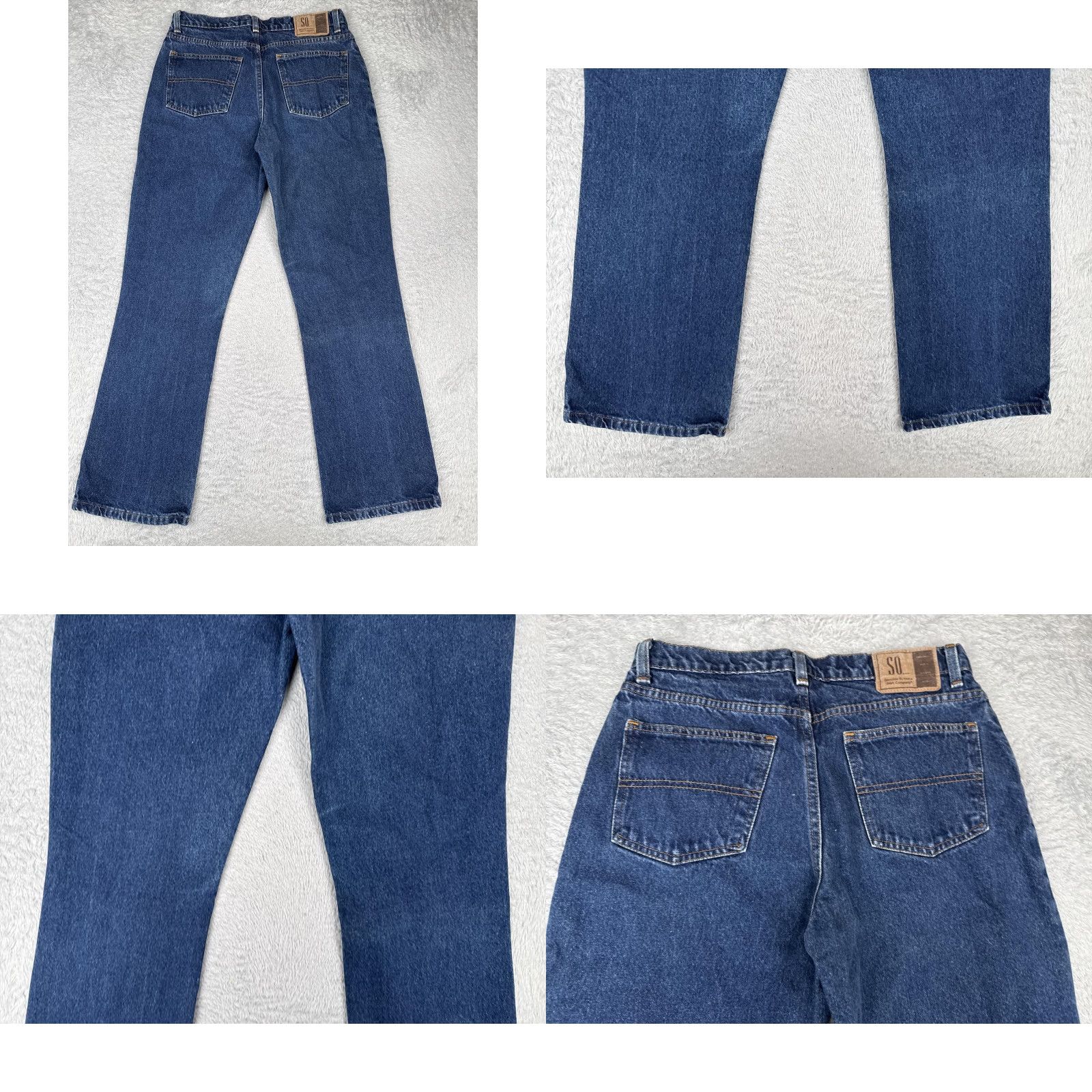 Denime SO Jeans Womens 9 Bootcut Jeans Blue Mid Rise 100% Cotton 5-Pocket Denim Boot Leg Casual Y2K Mens? Size 30" / US 8 / IT 44 - 10 Thumbnail