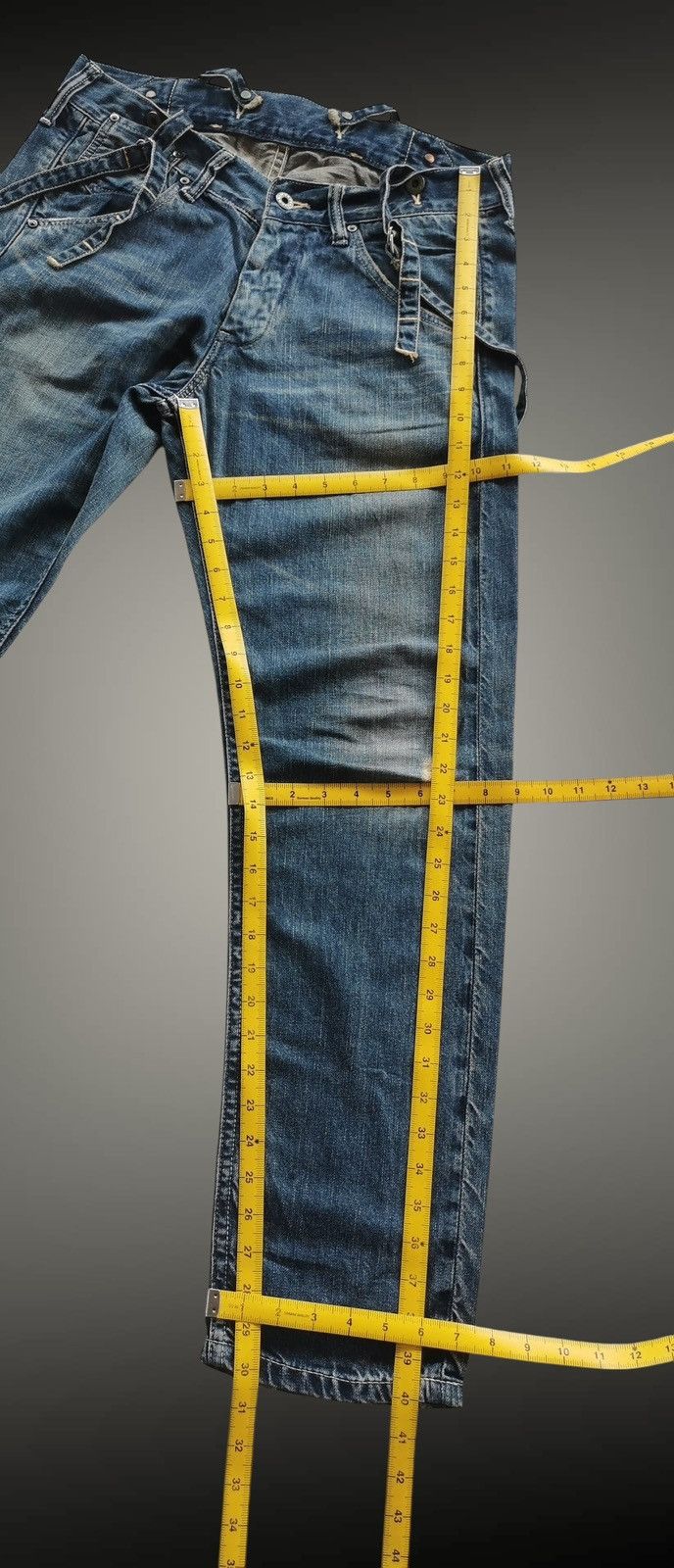 Johnbull Johnbull Workwear Suspender Selvedge Denim Jeans Japan Size US 31 - 9 Thumbnail