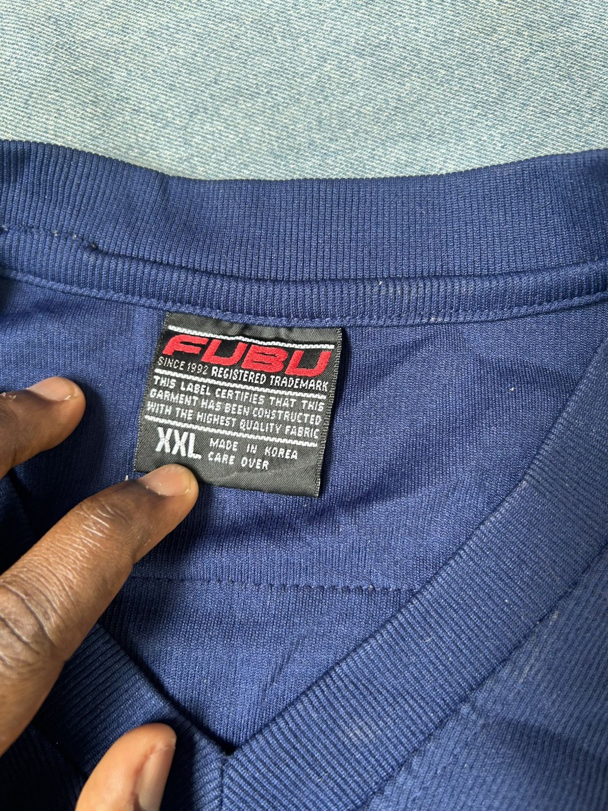 Fubu Vintage FUBU Sport 05 Football Jersey Blue Size XXL Size US XXL / EU 58 / 5 - 9 Thumbnail