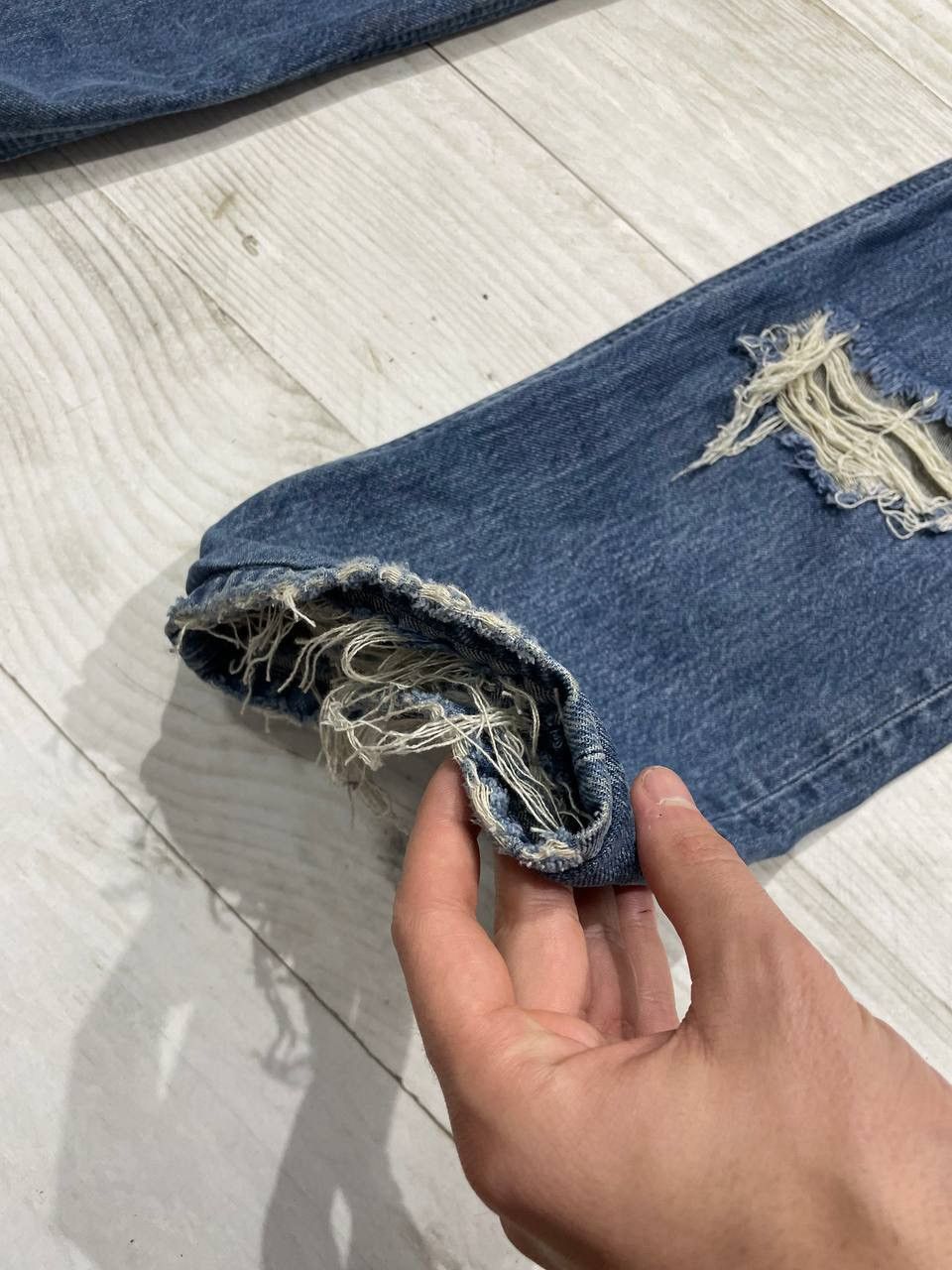 Diesel Diesel Thavar Slim Skinny Denim Jeans Distrissed Y2K Size US 34 / EU 50 - 9 Thumbnail