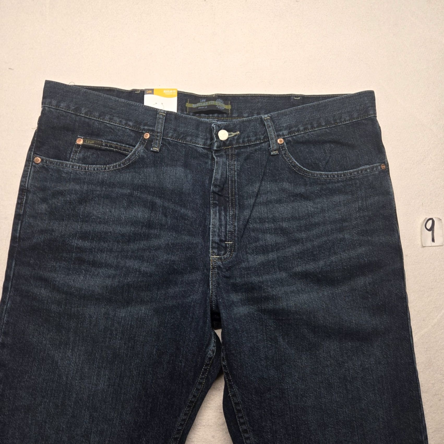 Lee Lee Jeans Denim Blue Regular Fit Straight Leg Jeans Men 40 x 30 Size US 40 / EU 56 - 3 Thumbnail