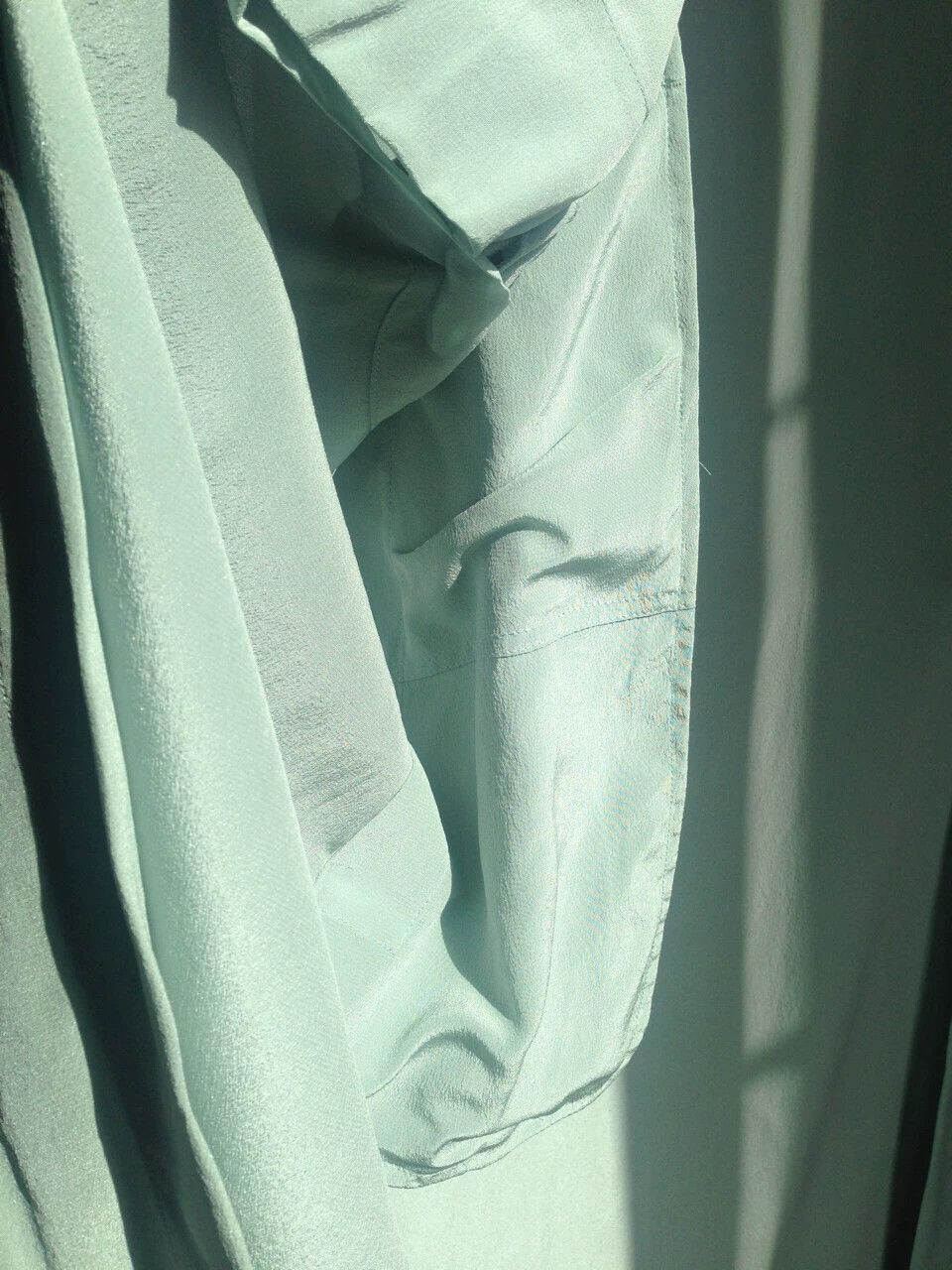 Other Exception Baby Blue Silk Cardigan CottonSleeve New Tags Size XS / US 0-2 / IT 36-38 - 3 Thumbnail