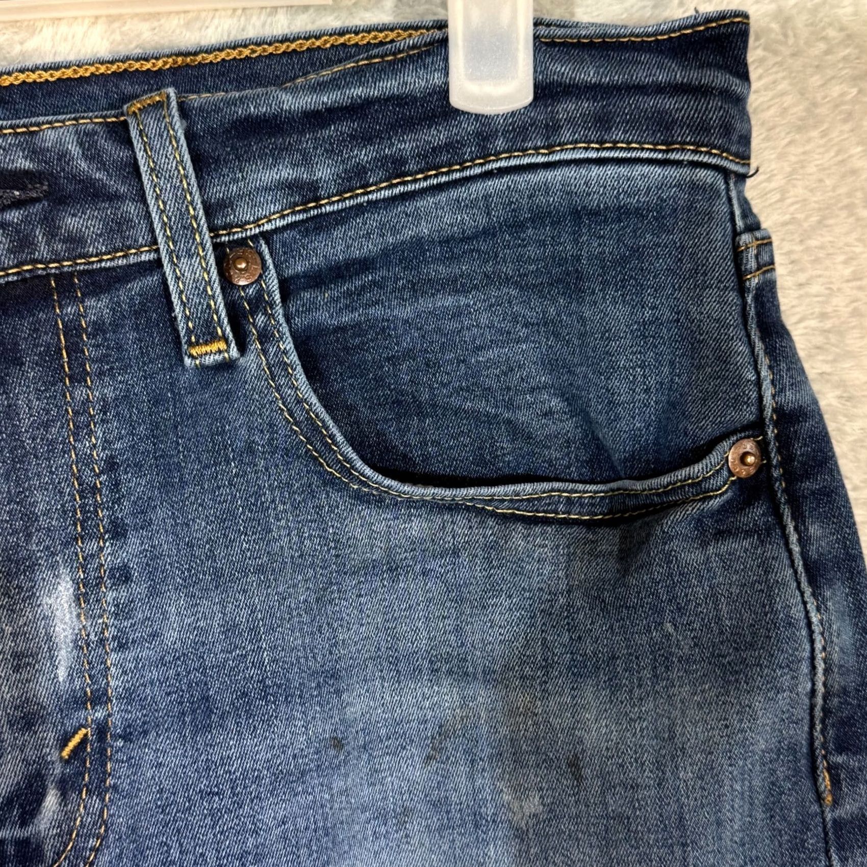 Levi's Levi’s 502 Jeans Men’s Regular Straight Mid-Rise 32x32 Blue Denim Stretch Cotton Blend Size US 32 / EU 48 - 4 Thumbnail