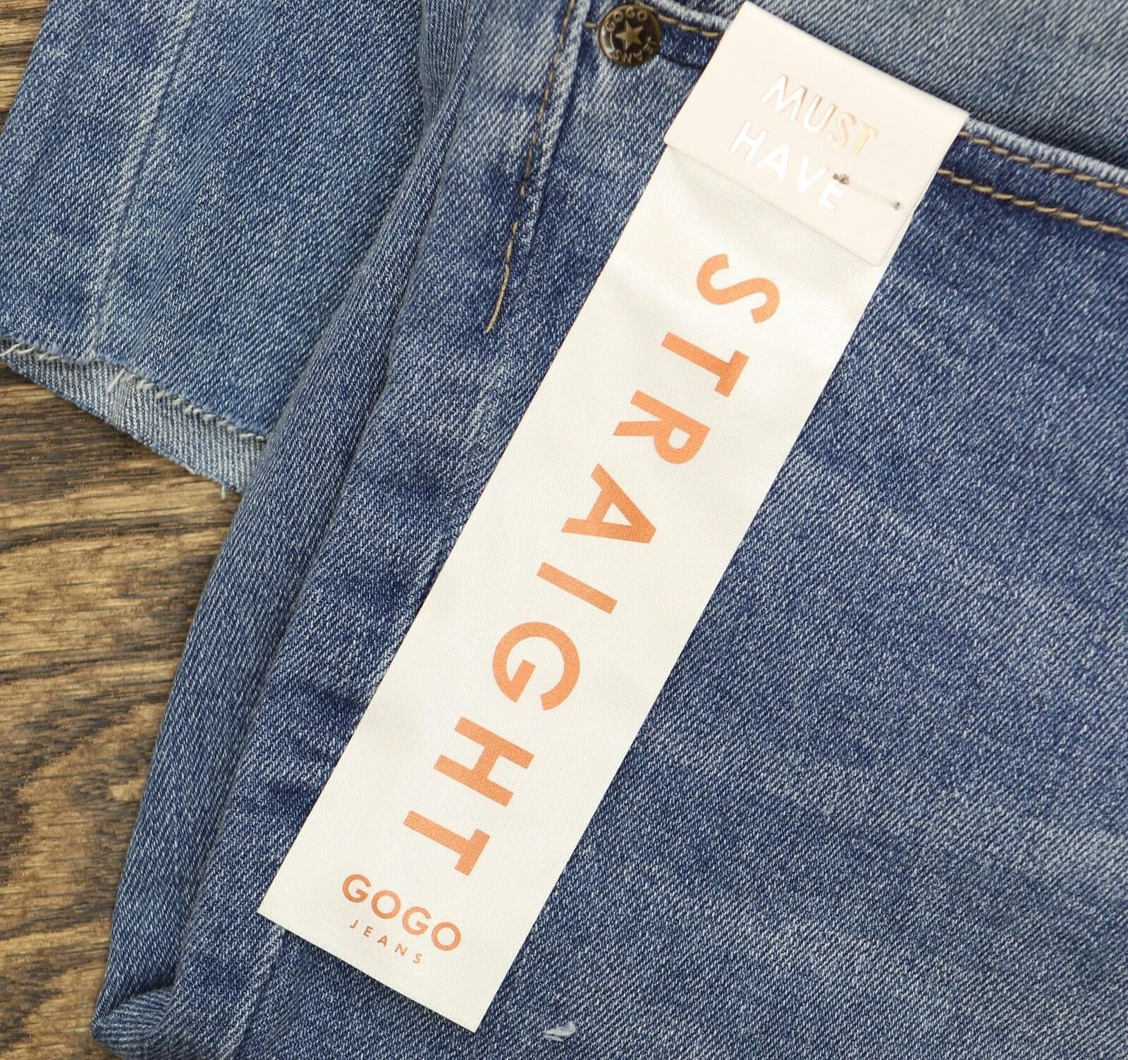 Other Nwt Gogo Jeans Frayed Jeans Medium White Wash Blue 20w Size 42" / US 20 - 4 Thumbnail