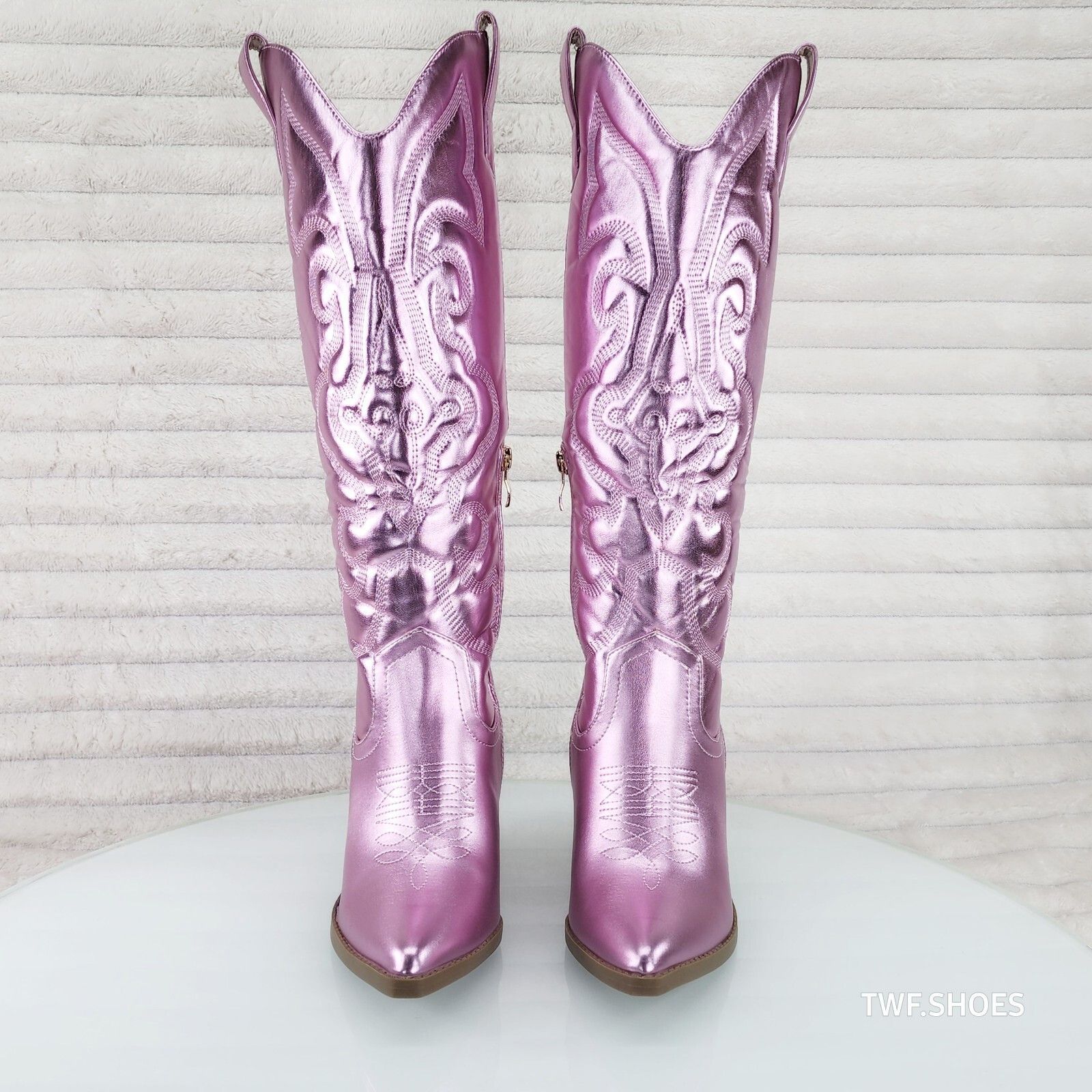 Other Electric Cowboy Metallic Matte Western Knee High Cowgirl Boo Size US 7 / IT 37 - 6 Thumbnail