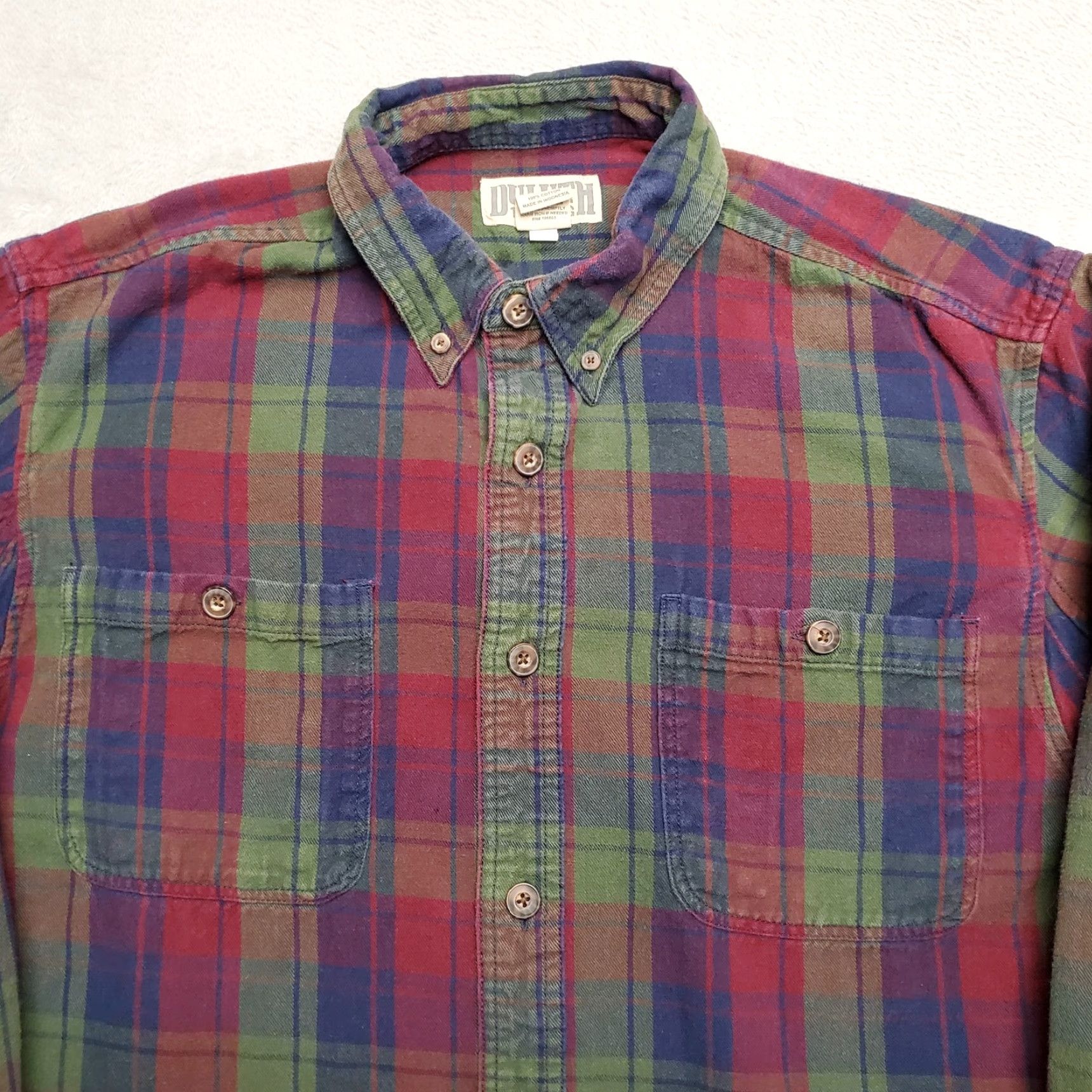 Vintage VINTAGE Duluth Trading Shirt Men L Red Green Blue Plaid Flannel Outdoor Casual Cabin Size US L / EU 52-54 / 3 - 2 Thumbnail