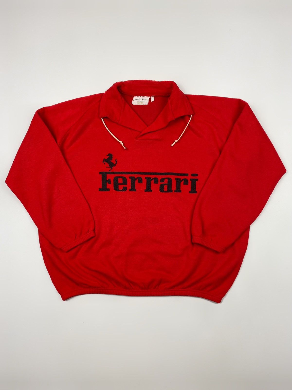 Ferrari × Vintage 1980’s Vintage Ferrari Racing Collared Boxy ...
