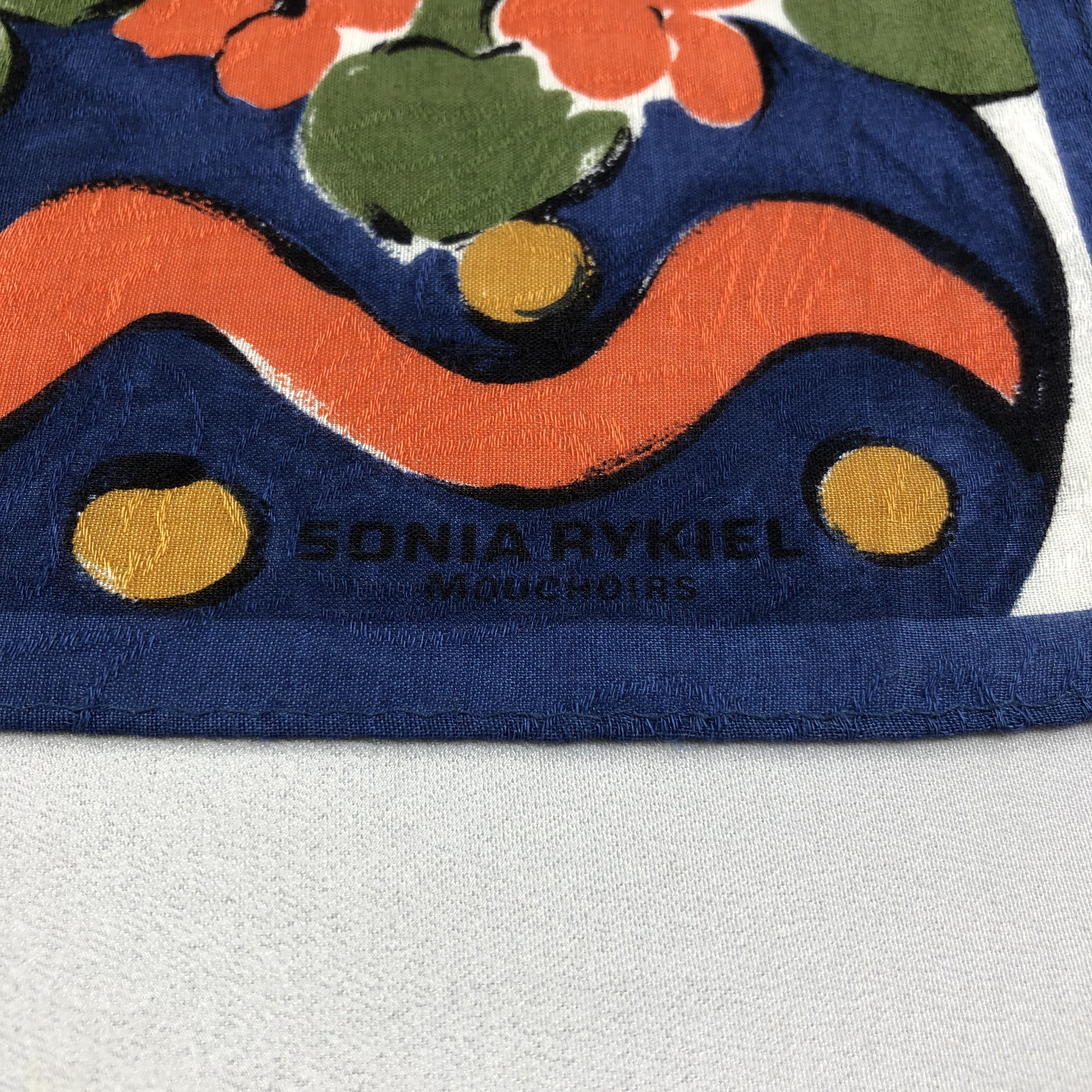 Sonia Rykiel × Vintage Sonia Rykiel Handkerchief Neckerchief Bandana H2095 Size ONE SIZE - 4 Thumbnail