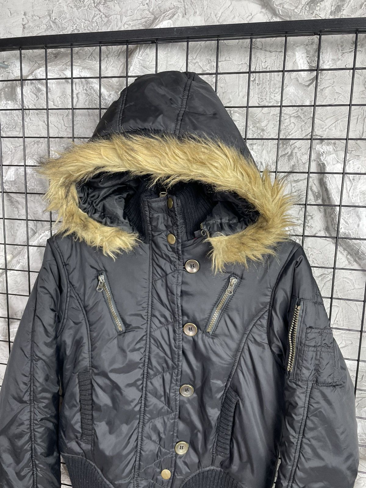 If Six Was Nine Y2K Vintage Fur Bomber LGB Japanese Archive Rick Owens Style Size US S / EU 44-46 / 1 - 3 Thumbnail