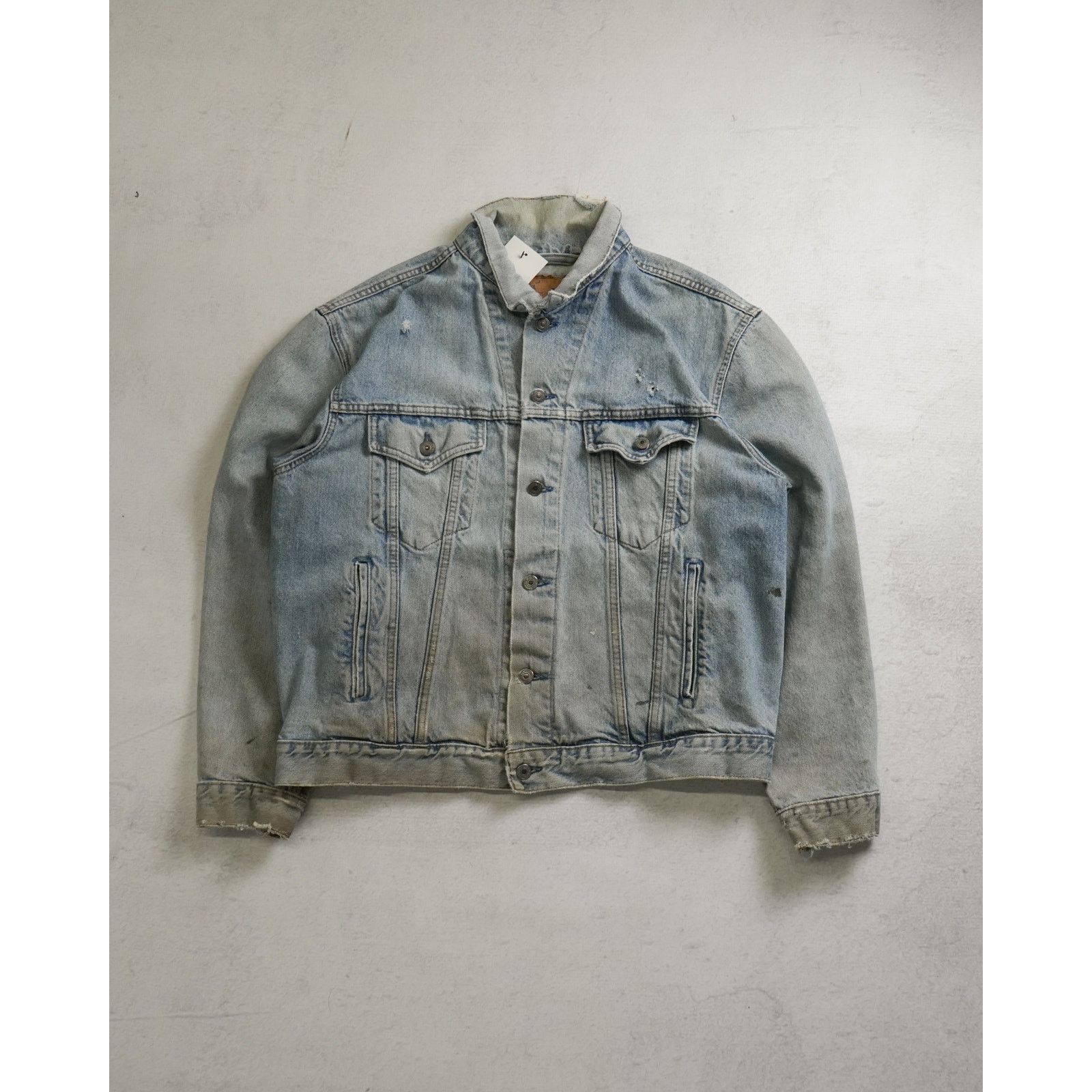 Levi's Vintage 90s Levis Blue Regular Denim Jacket - Women's Large Size L / US 10 / IT 46 - 1 Thumbnail