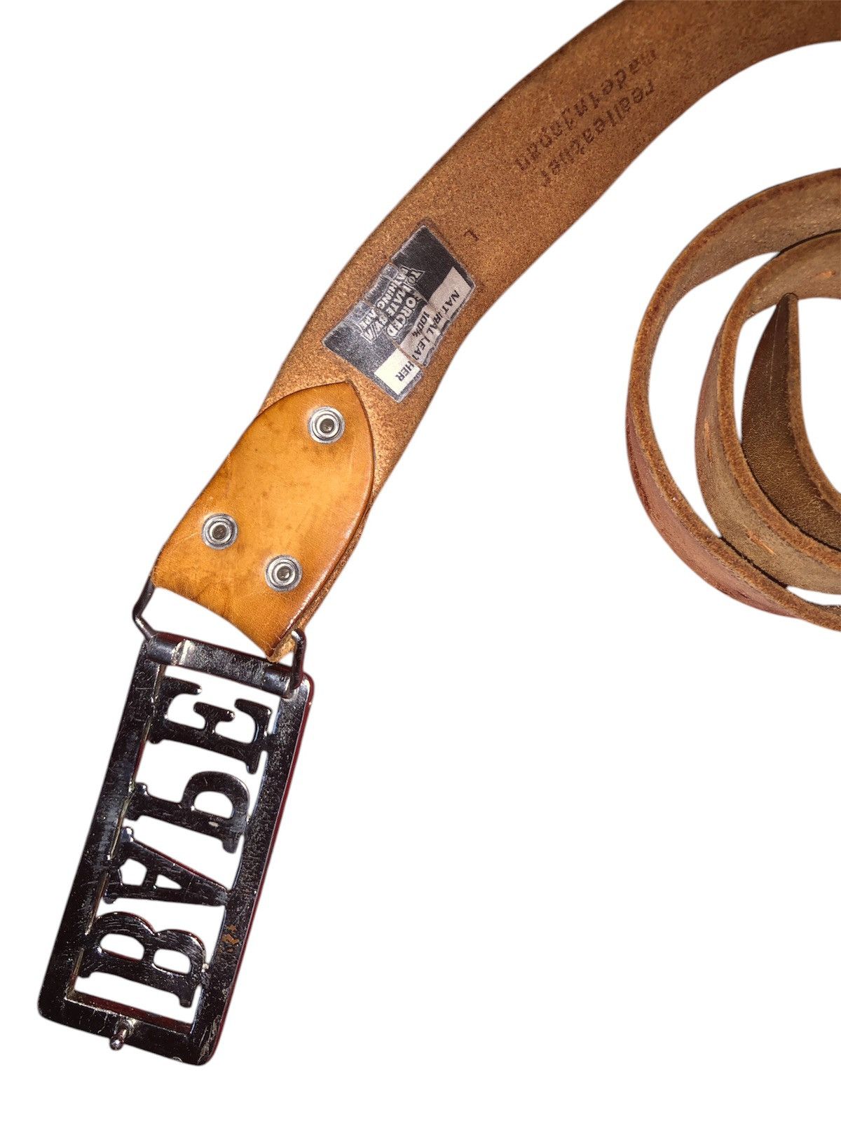 Bape VINTAGE LEATHER BAPE BY A BATHING APE (UNISEX) Size 30 - 14 Thumbnail