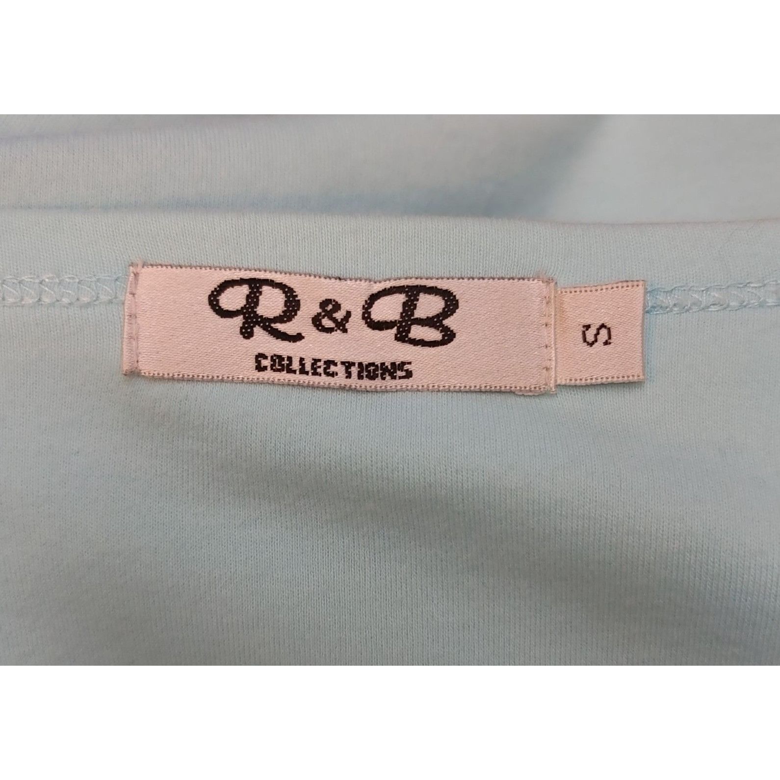 Other R&B Collection Blue Embellished Neckline Blouse Size S Size S / US 4 / IT 40 - 3 Thumbnail