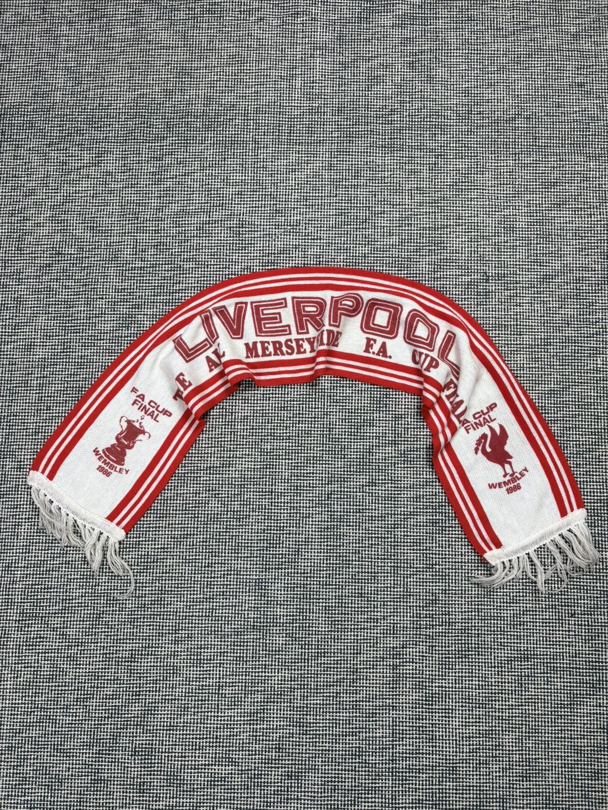 Other 1986 vintage Liverpool FC Fa cup final wembley soccer scarf Size ONE SIZE - 1 Thumbnail