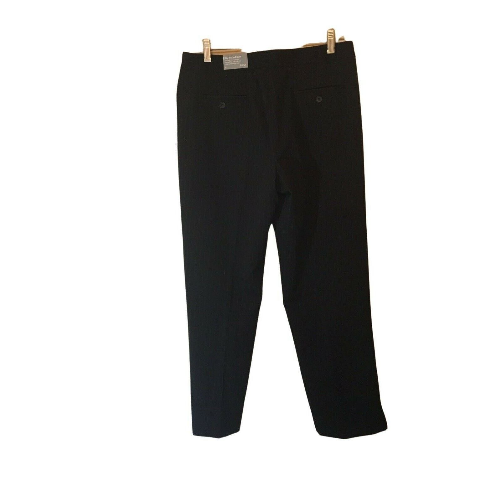 Apt. 9 Apt. 9 Maxwell Black Cotton Dress Pants size 10 Size 32" / US 10 / IT 46 - 2 Thumbnail