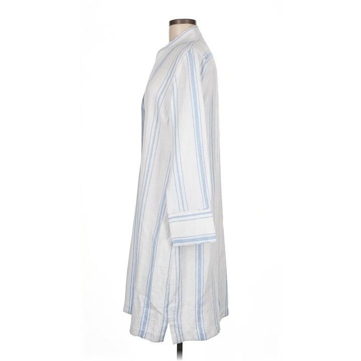 Soft Surroundings Soft Surroundings Adalia Linen Shirt Dress Pearl Buttons Whi Size M / US 6-8 / IT 42-44 - 4 Thumbnail