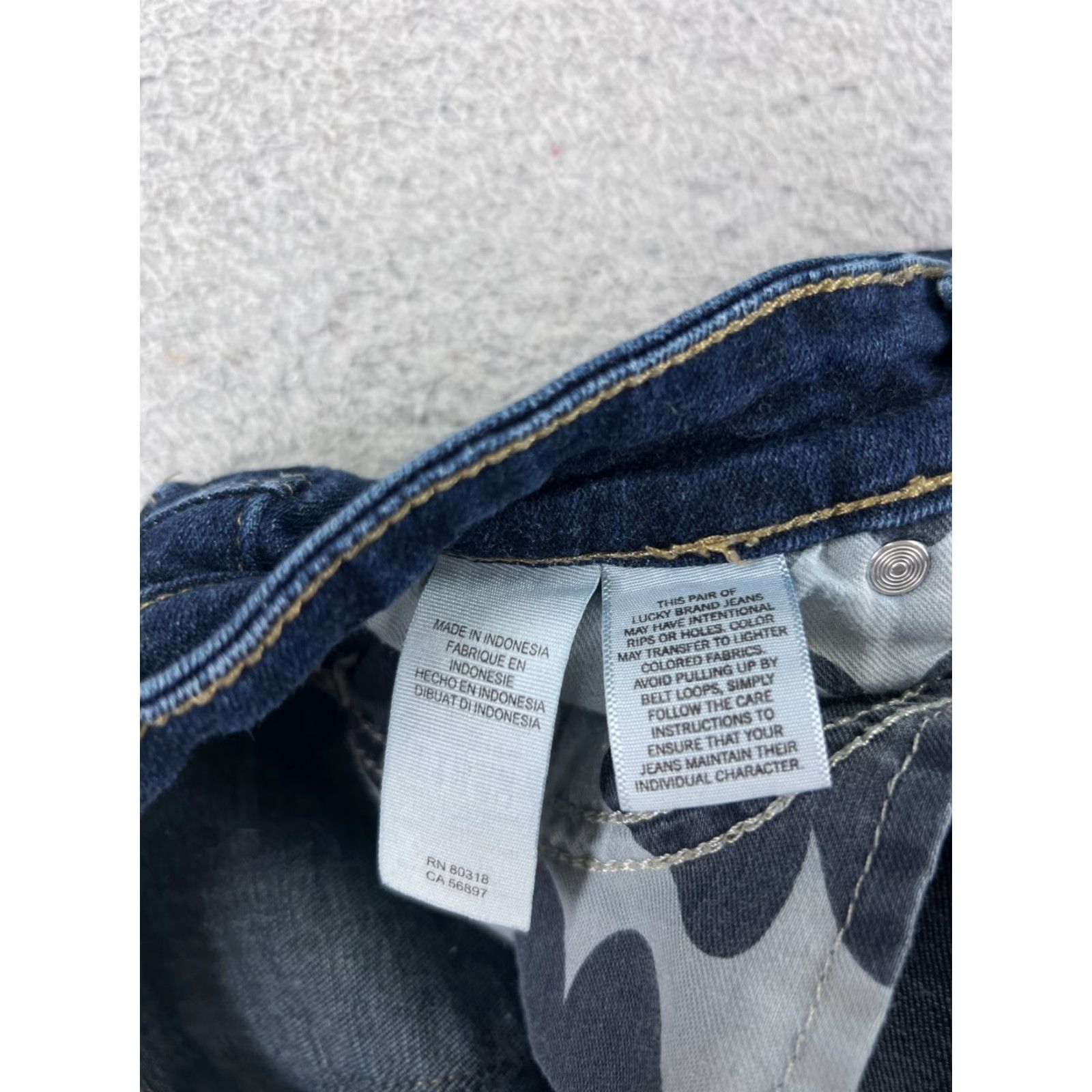 Lucky Brand Lucky Brand Jeans Women Blue Denim Skinny 00 Low Rise 27x23 5-Pocket Cotton Blend Vintage? No 90s Theme 23X27 Size 24" / US 00 / IT 34 - 7 Thumbnail