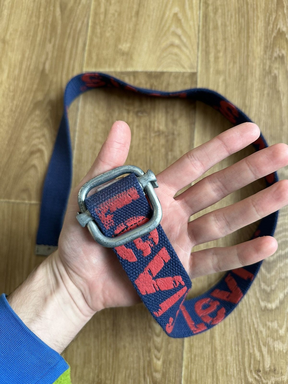 Levi's Vintage Cotton Levi’s blue belt Size 34 - 4 Thumbnail
