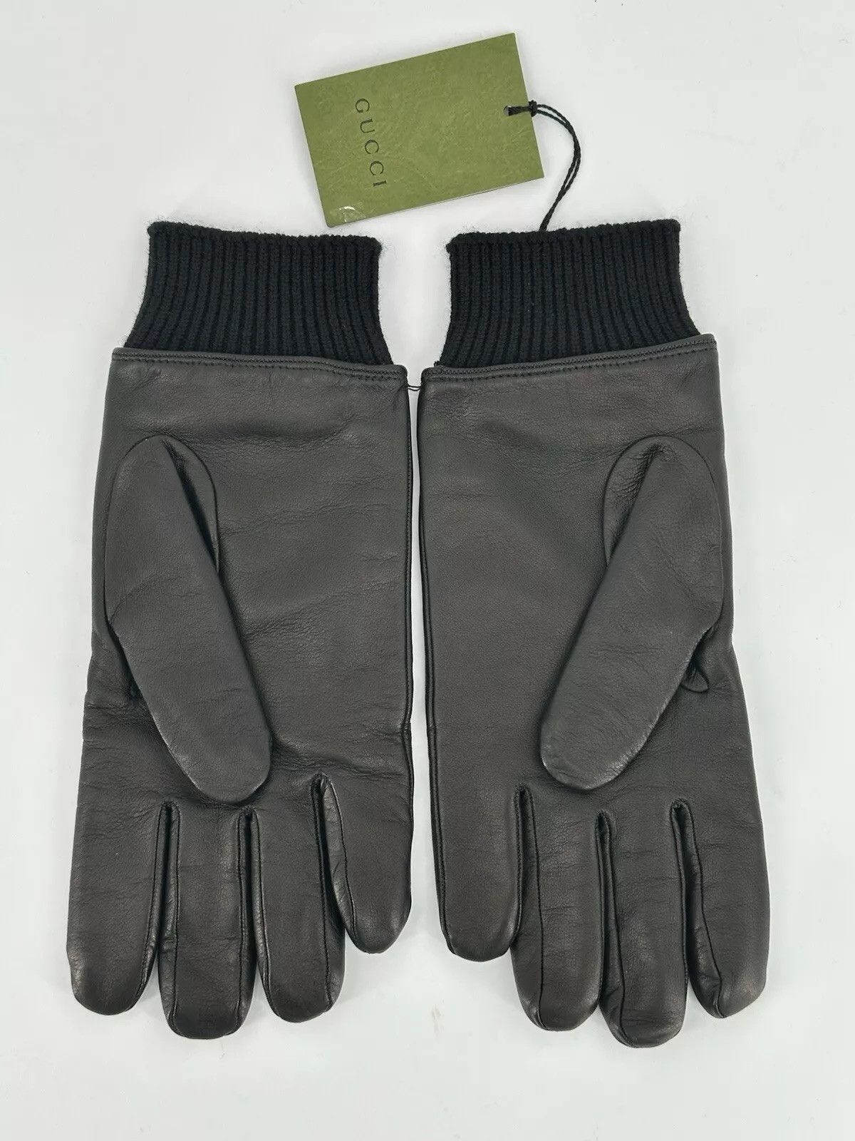 Gucci New Gucci Gloves Size-10-L black leather Size ONE SIZE - 3 Thumbnail